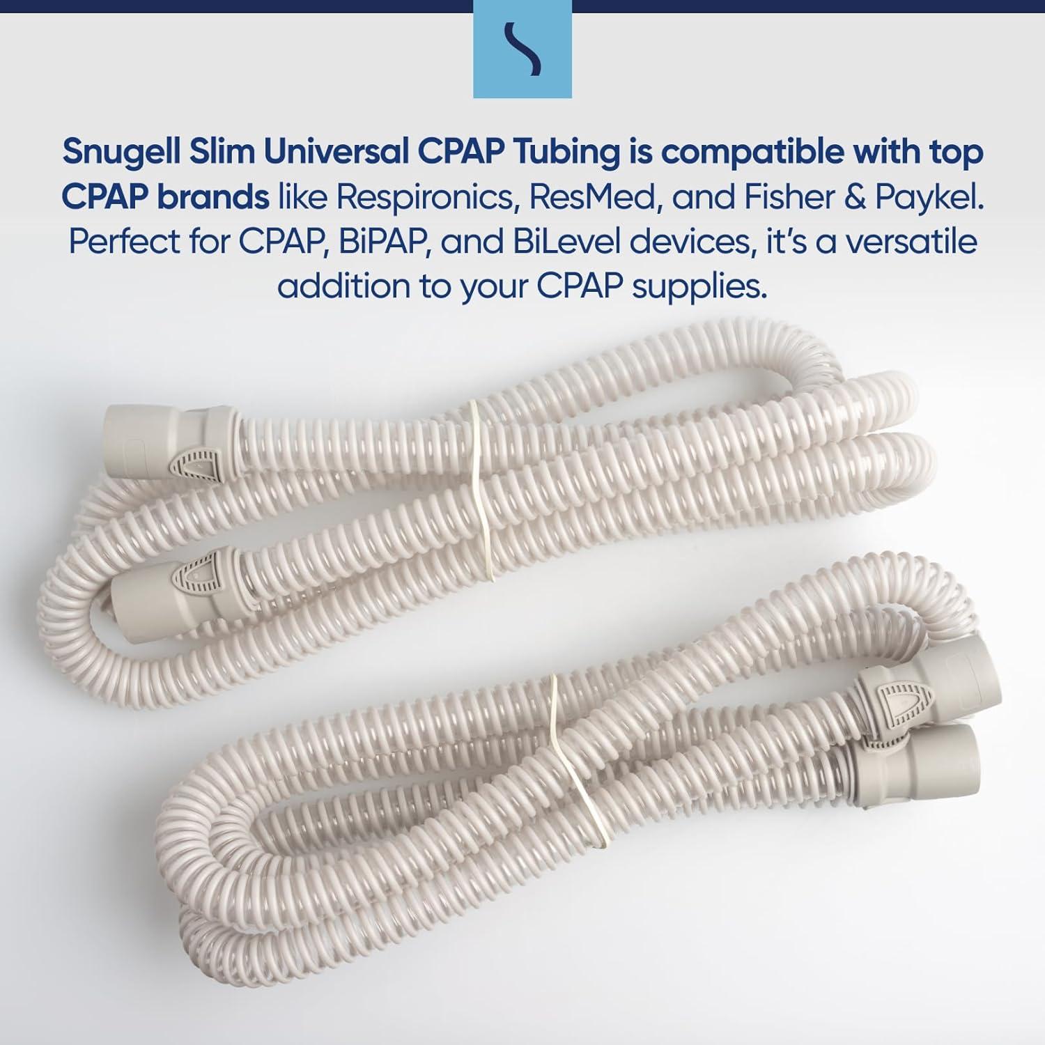 Manguera CPAP Slim Snugell 1.83 m - Paquete de 2 - Compatible
