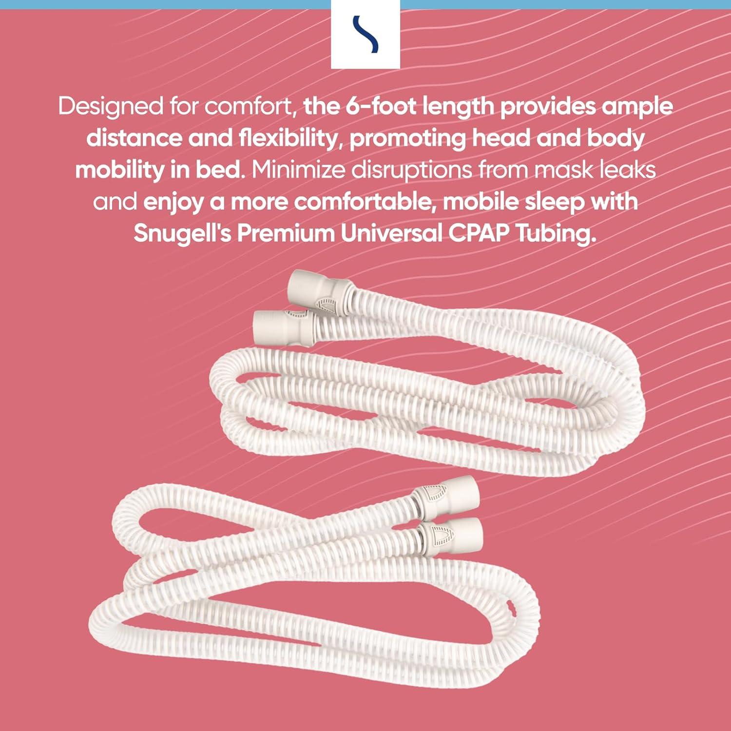 Manguera CPAP Slim Snugell 1.83 m - Paquete de 2 - Compatible