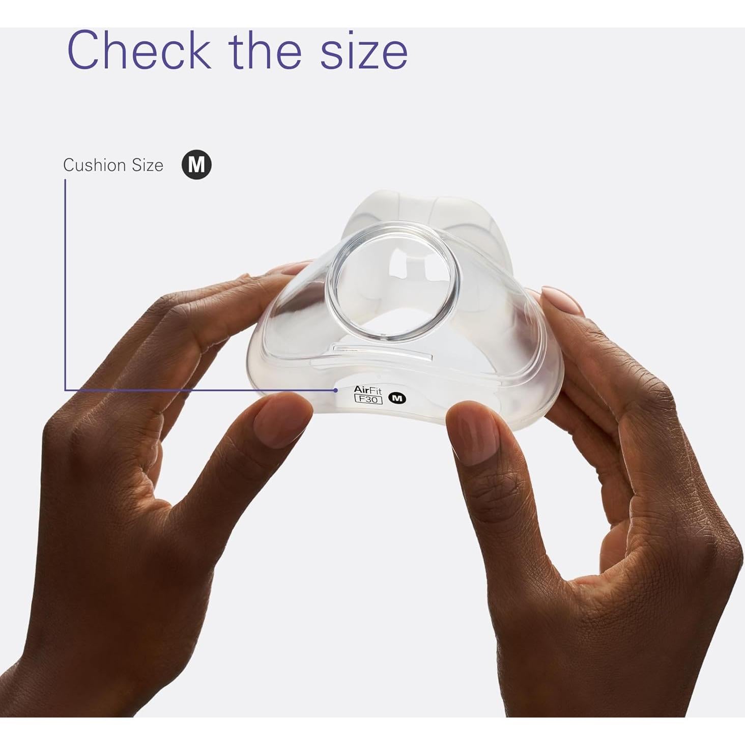 Almohadilla de Repuesto ResMed AirFit F30 - Silicona Mediana