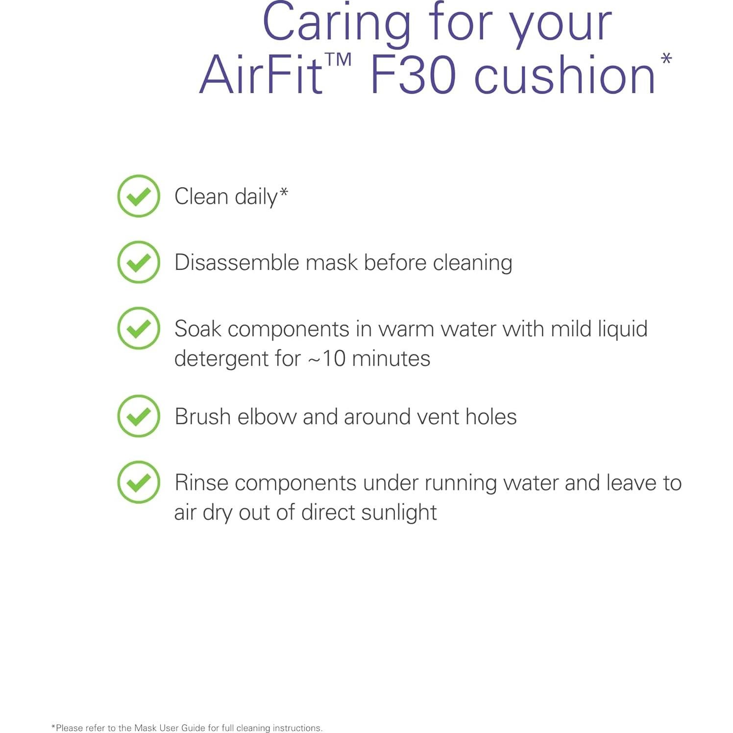 Almohadilla de Repuesto ResMed AirFit F30 - Silicona Mediana