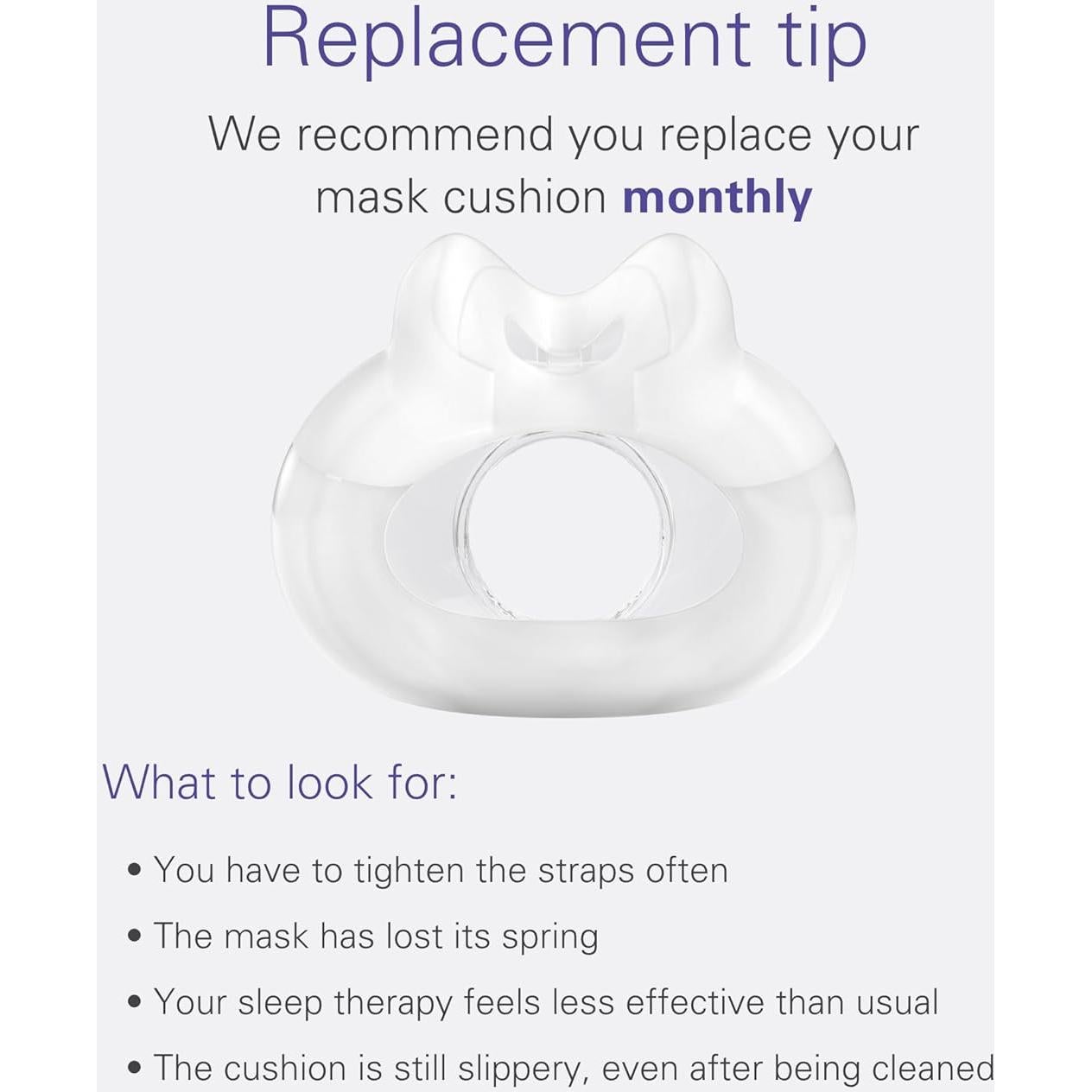 Almohadilla de Repuesto ResMed AirFit F30 - Silicona Mediana