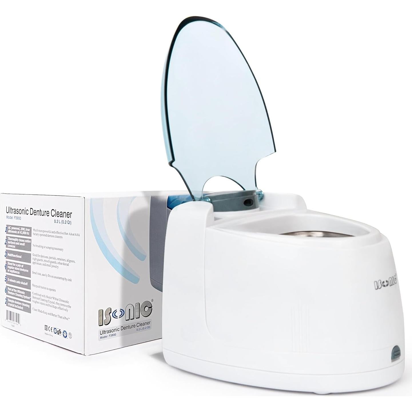 Limpiador Ultrasónico iSonic F3900 para Dentaduras y Retenedores 20W