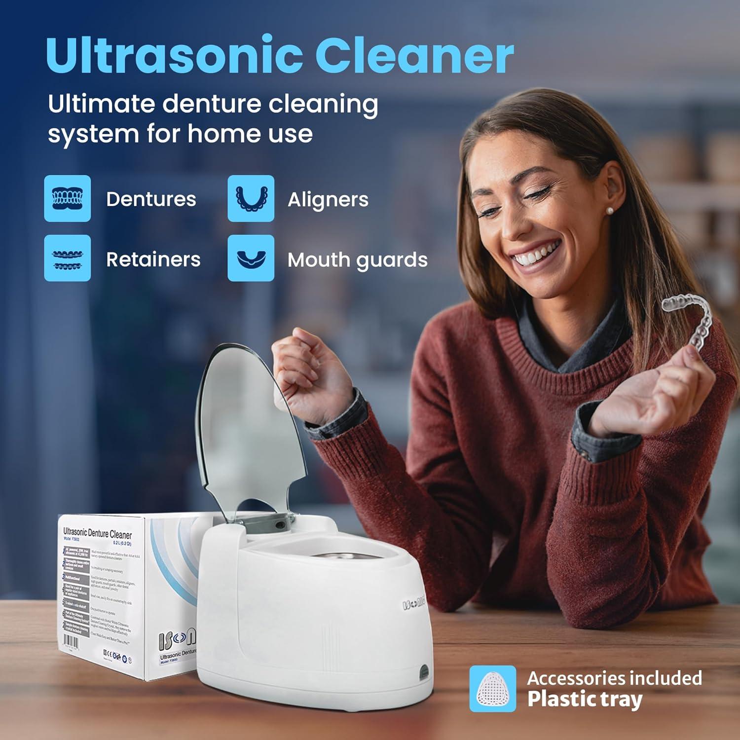 Limpiador Ultrasónico iSonic F3900 para Dentaduras y Retenedores 20W