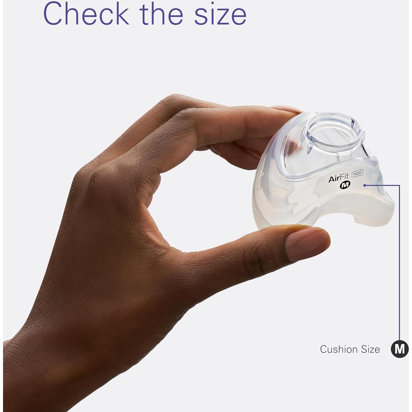 Almohadilla Nasal ResMed AirFit N20 - Silicona Suave Mediana