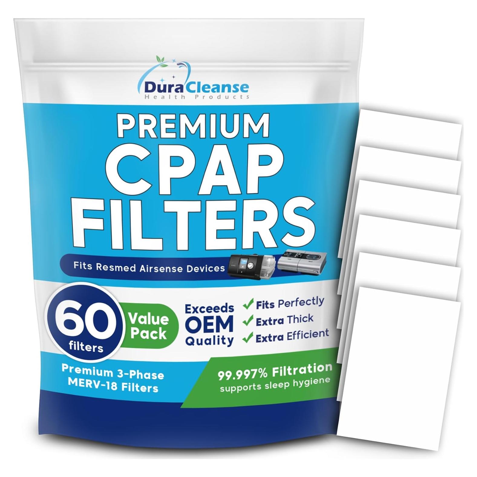 Filtros DuraCleanse CPAP MERV 18 - 60 Reemplazos AirSense 10