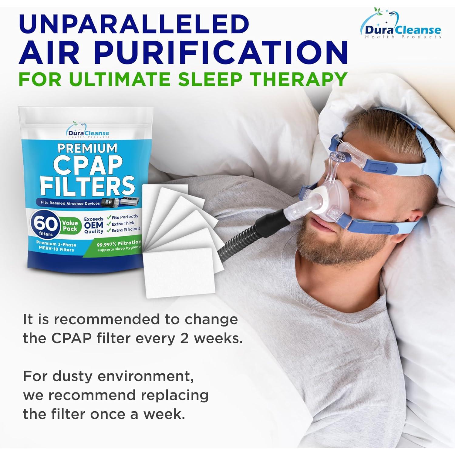 Filtros DuraCleanse CPAP MERV 18 - 60 Reemplazos AirSense 10