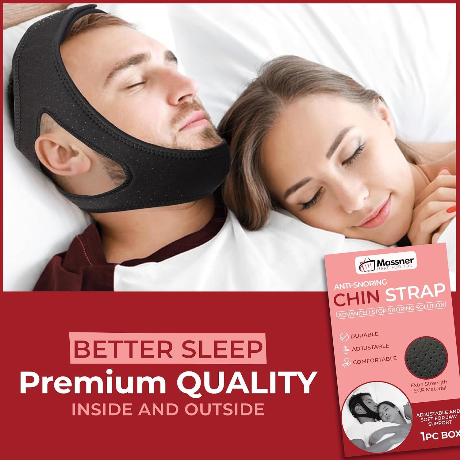 Correa para Barbilla Antironquidos Massner Ajustable Transpirable