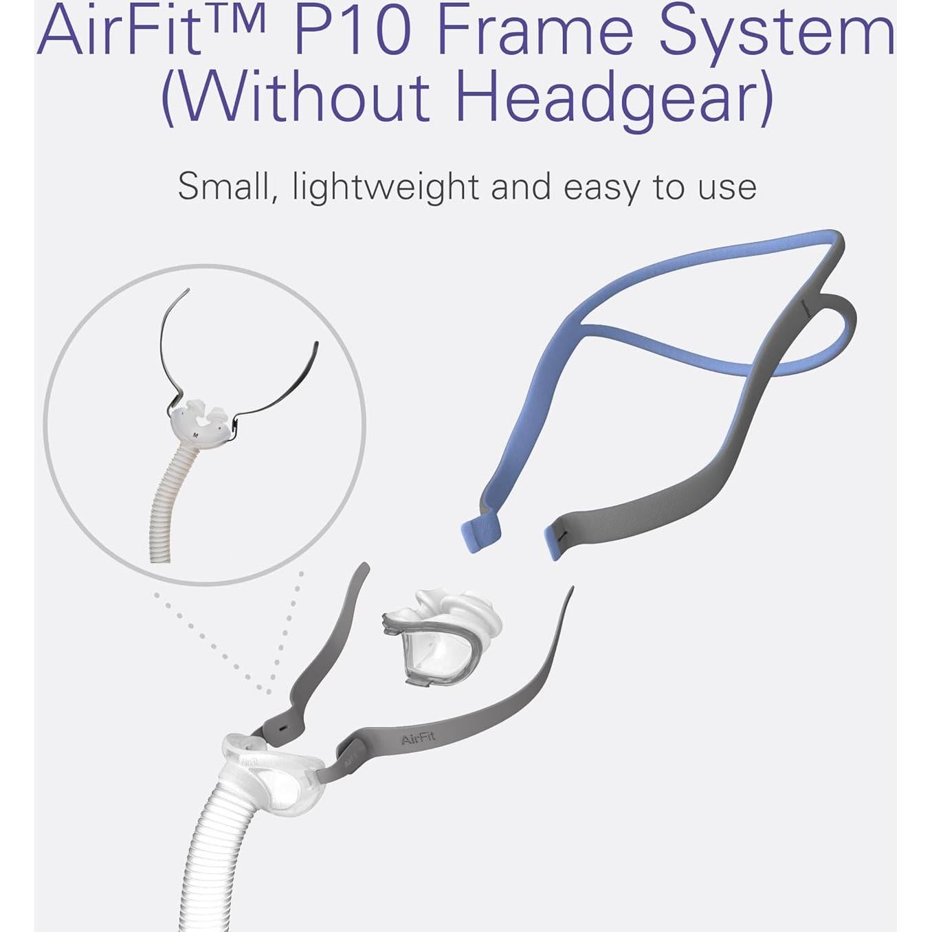 Sistema de Marco CPAP ResMed AirFit P10 Mediana - Reemplazo