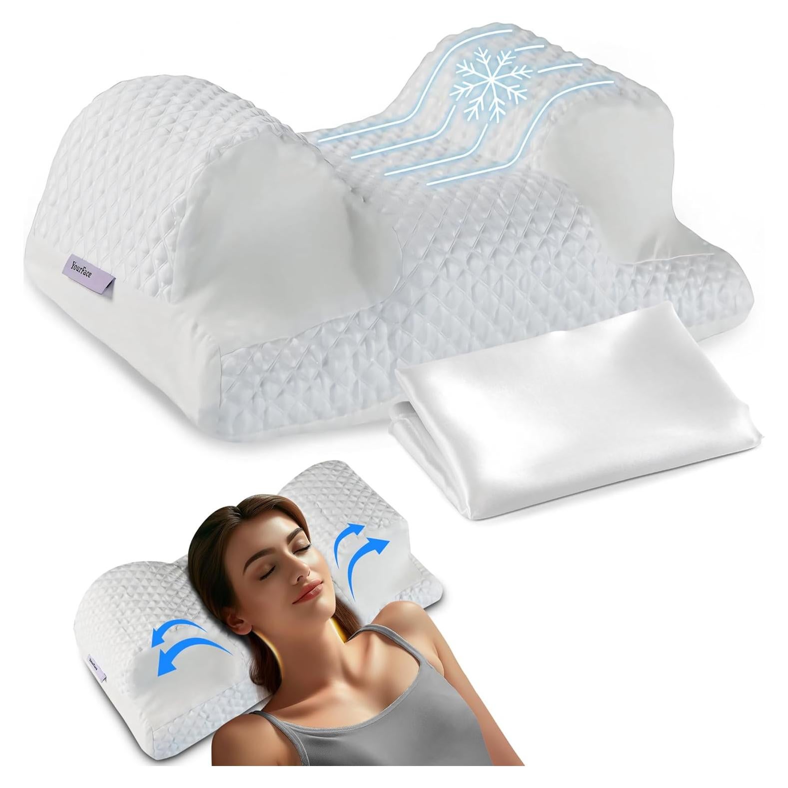 Almohada Cervical YourFacePillow Espuma Viscoelástica 30x30cm