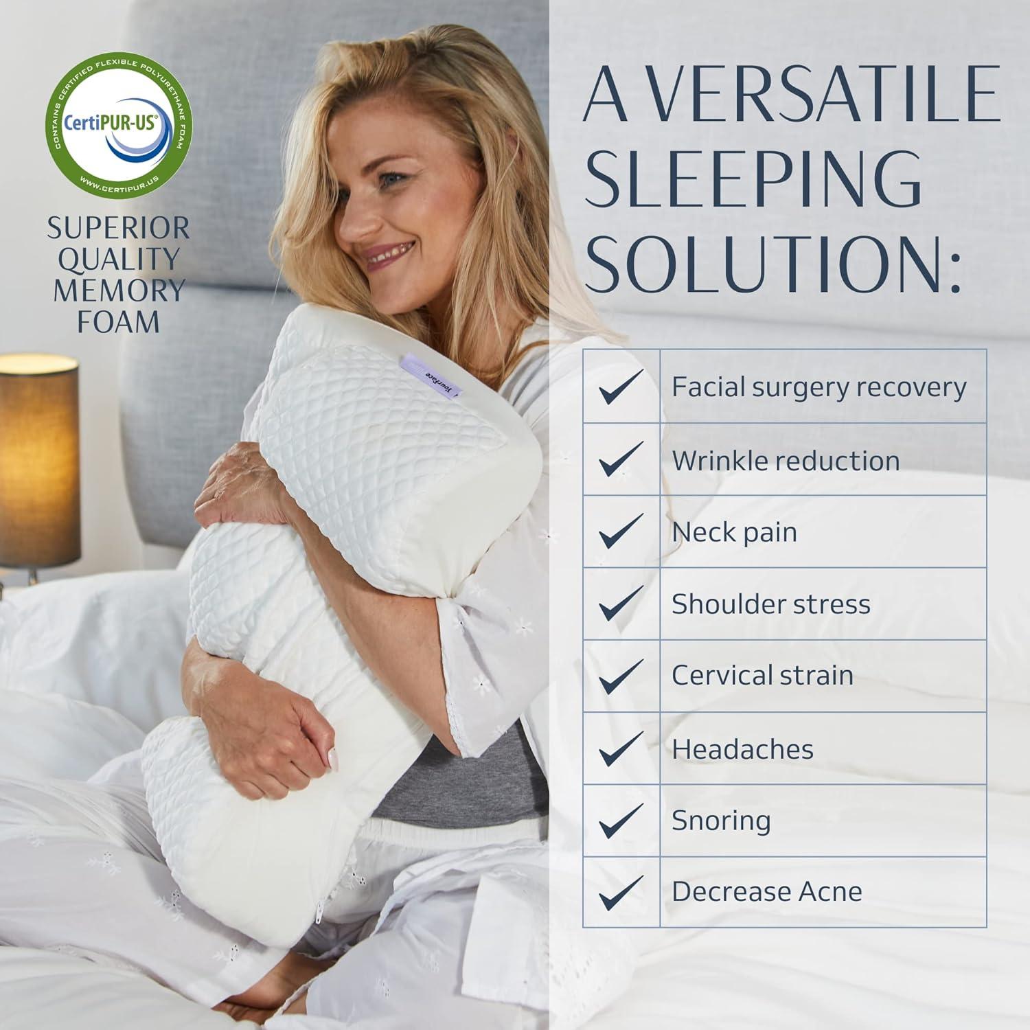 Almohada Cervical YourFacePillow Espuma Viscoelástica 30x30cm