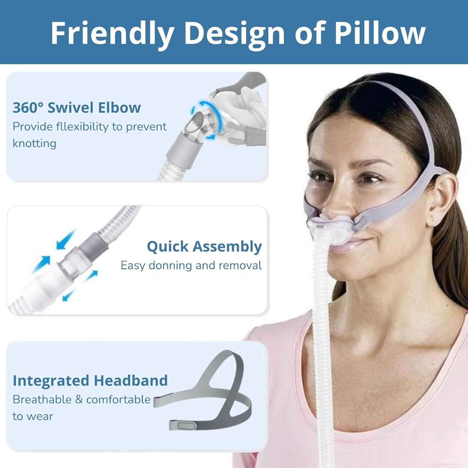 Kit de Almohadillas Nasales OWILIWO P10 con Arnés y Tubo