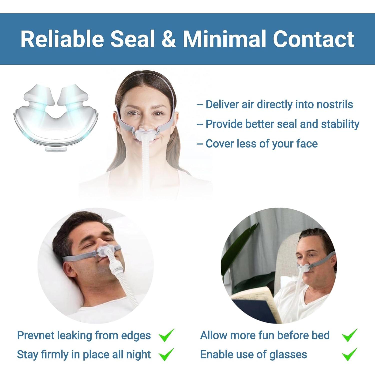 Kit de Almohadillas Nasales OWILIWO P10 con Arnés y Tubo