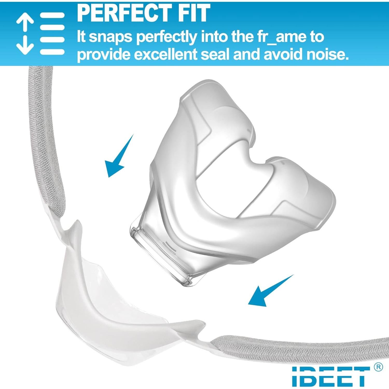 Cojín de Reemplazo IBEET N20 Mediano Silicona Premium