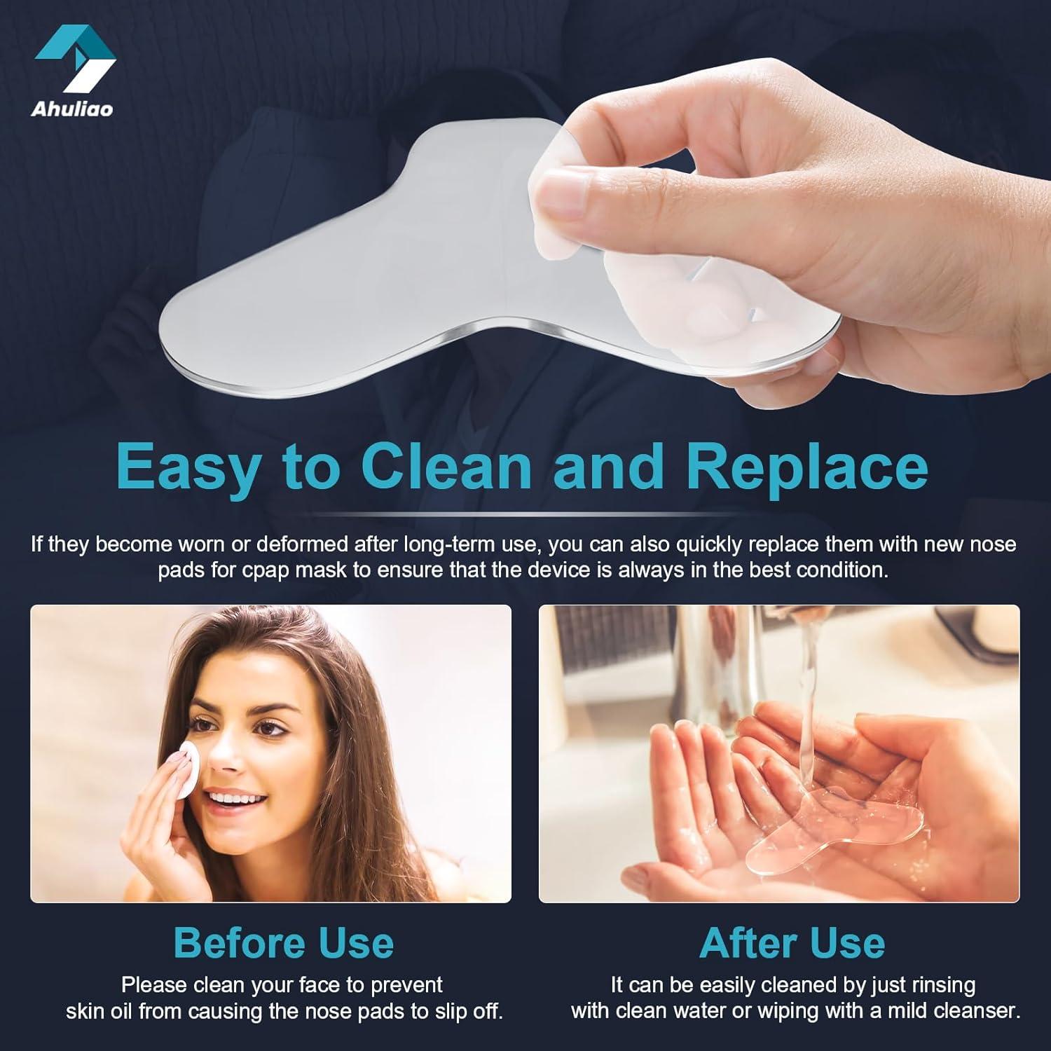 Almohadillas Nasales CPAP Ahuliao Gel 10 Piezas Antifugas
