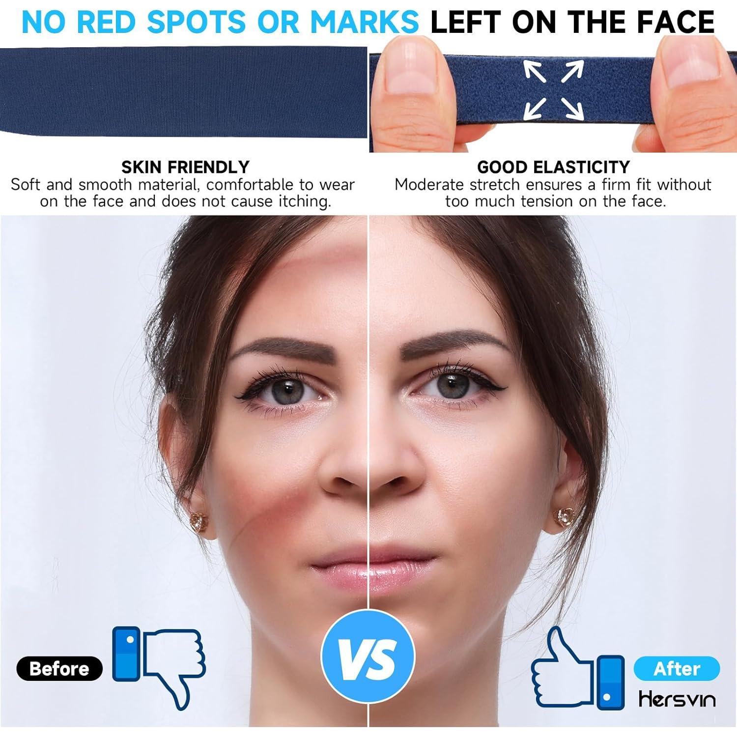 Cinta de Cabeza CPAP Universal Hersvin 2 Pack Azul