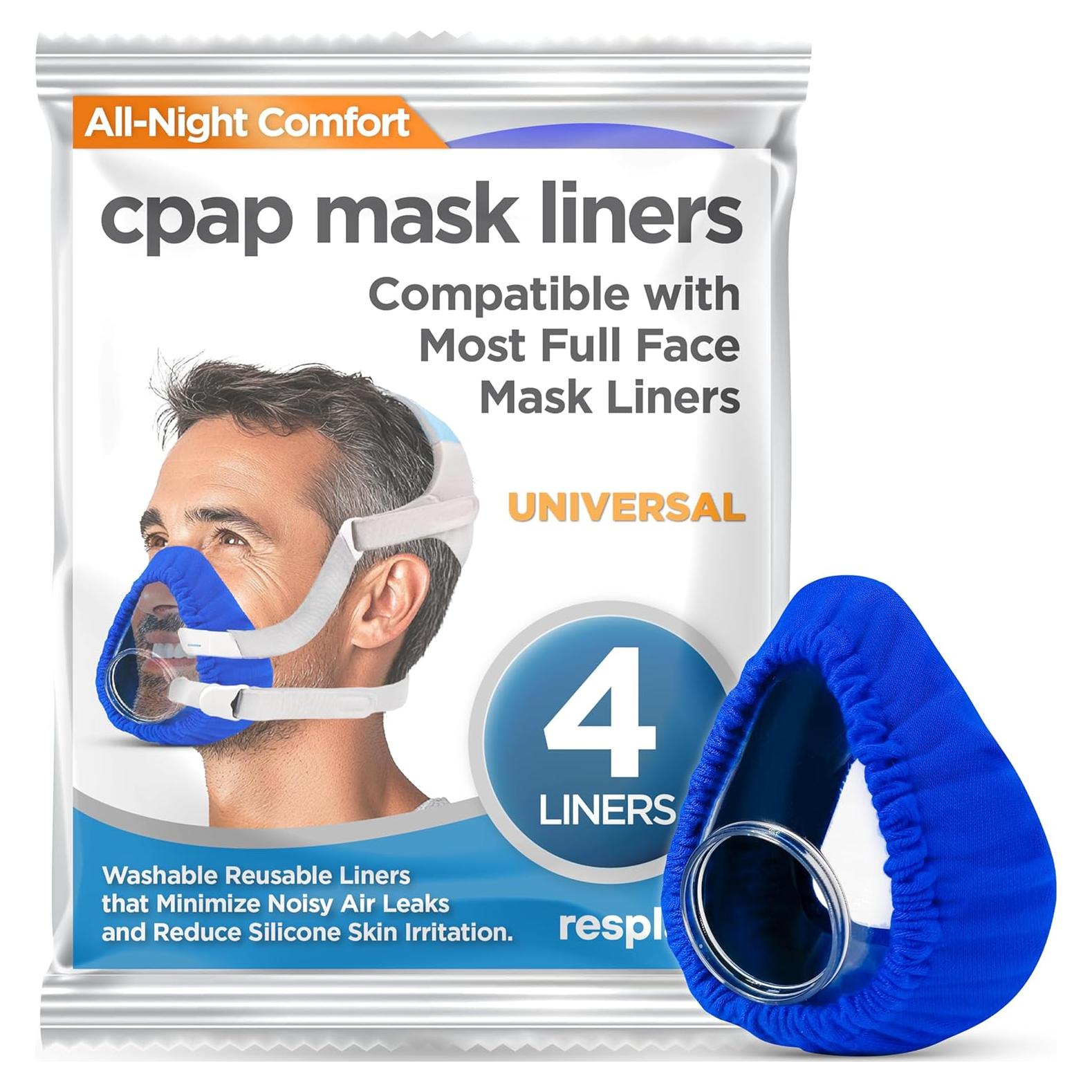 Forros de máscara CPAP Resplabs - Paquete de 4 reutilizables