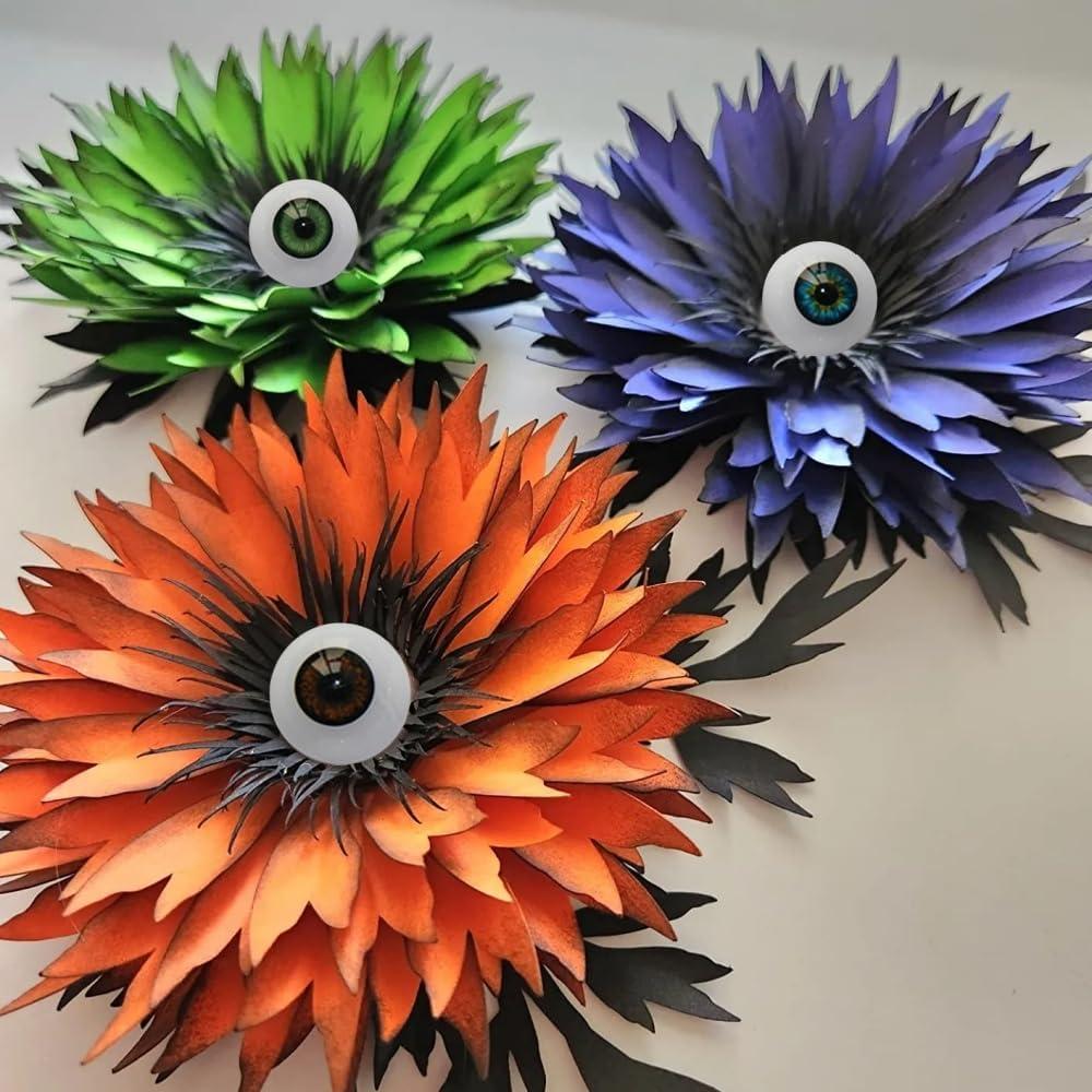 Ojos Acrílicos Realistas UUsave 24mm 4 Pares para Manualidades