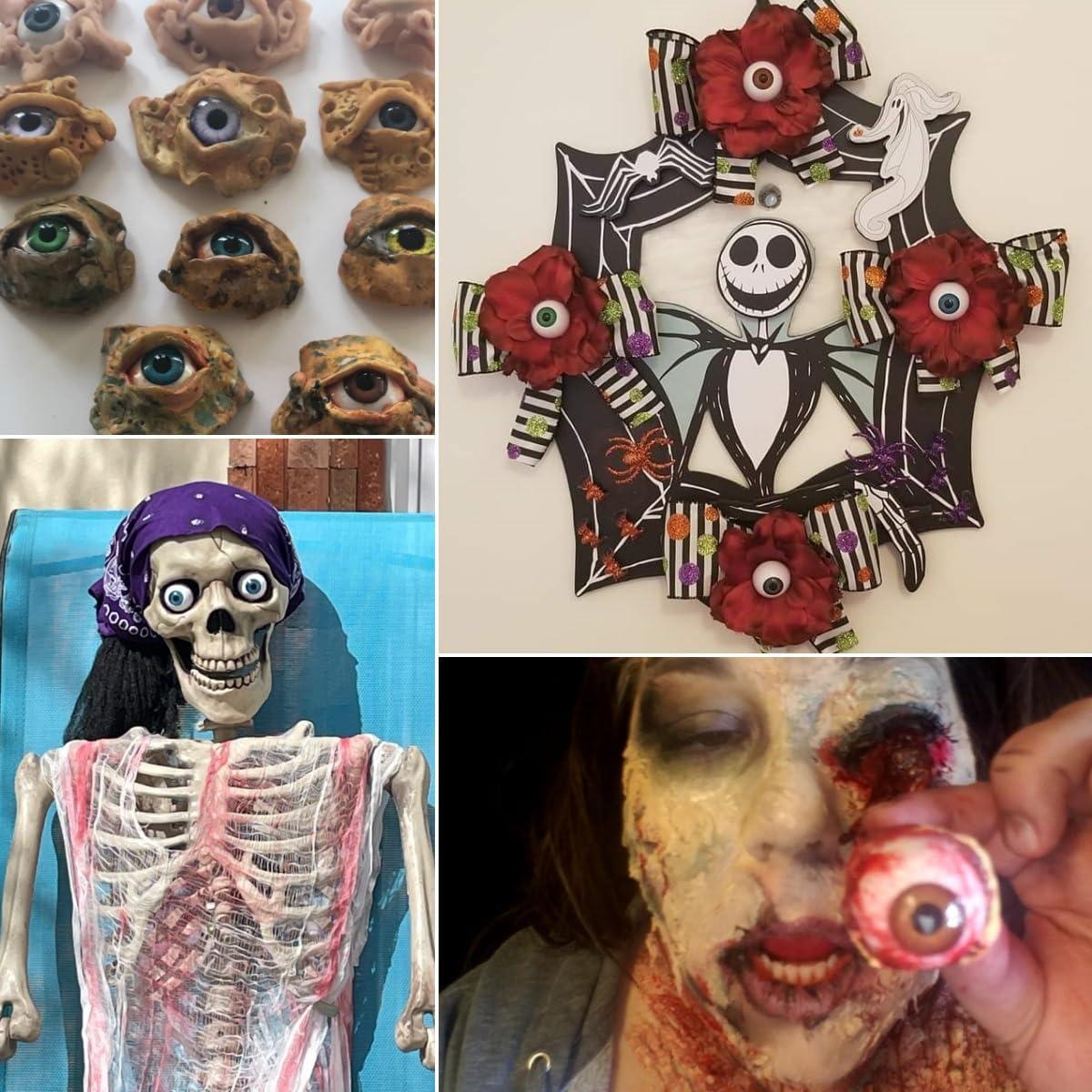 Ojos Acrílicos Realistas UUsave 24mm 4 Pares para Manualidades