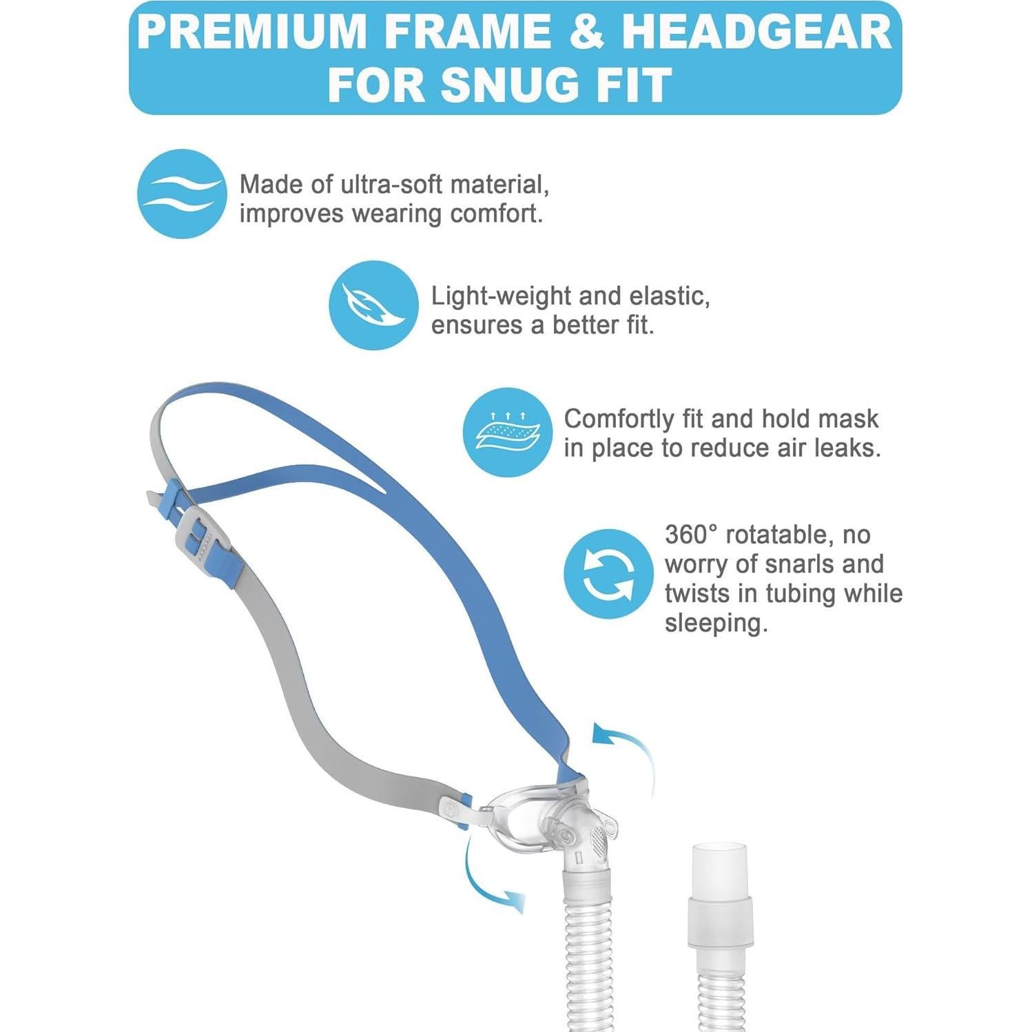 Juego de Reemplazo Everness P10 - Cabezal, Marco, Tubo y Clips