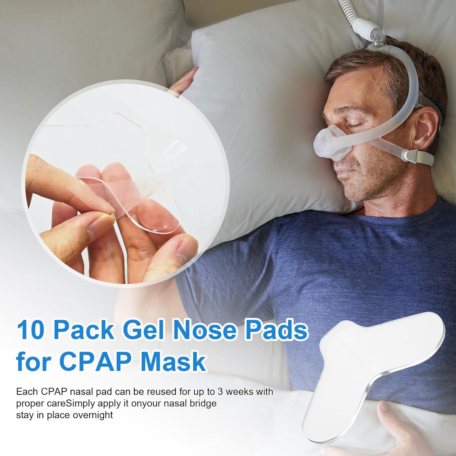 Paquete de 10 Almohadillas Nasales Gel CPAP LEWEREST