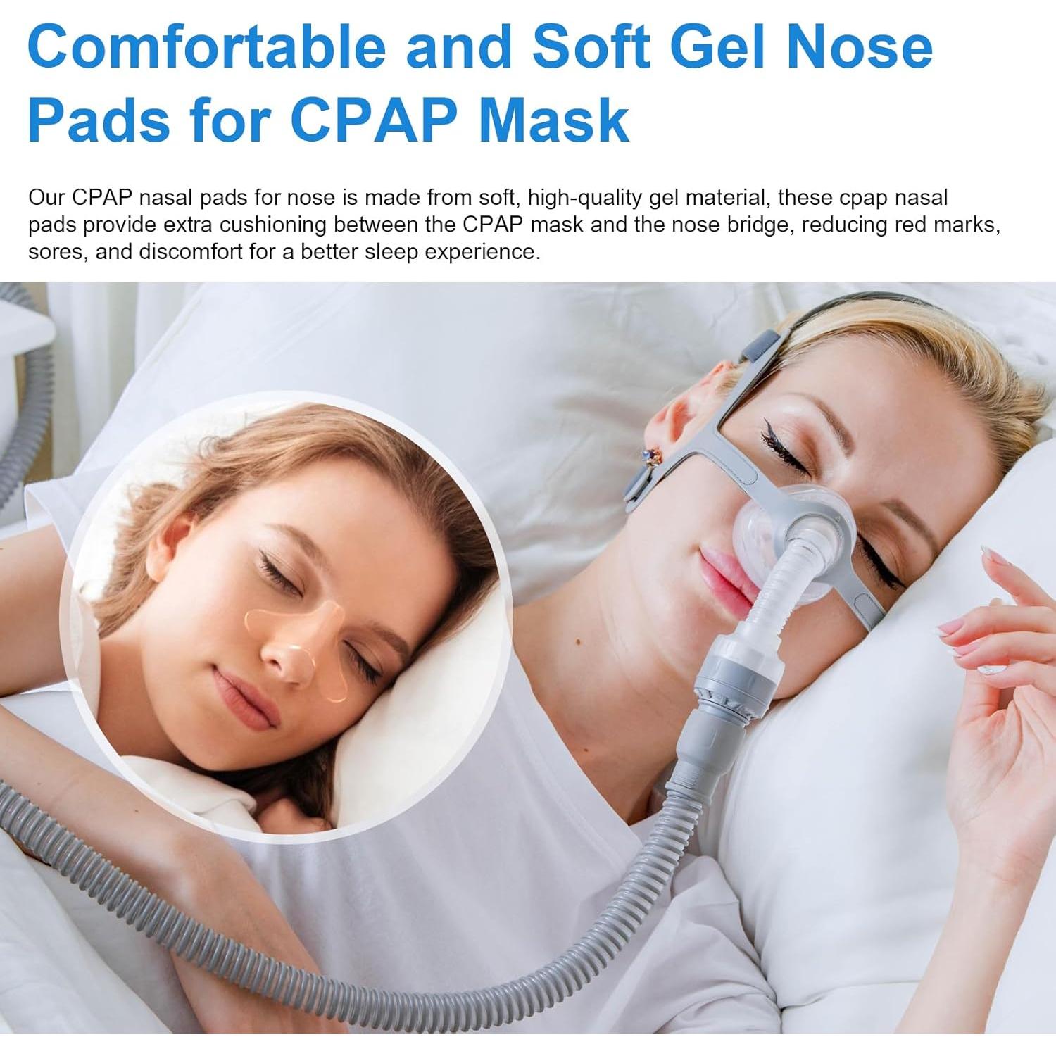 Paquete de 10 Almohadillas Nasales Gel CPAP LEWEREST