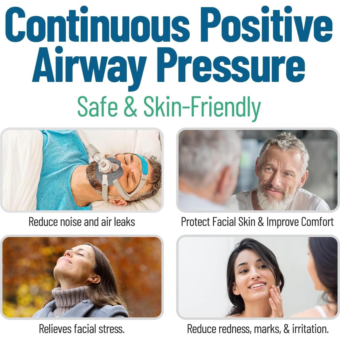 Forros de Máscara CPAP NuBliss - Paquete de 4 Lavables