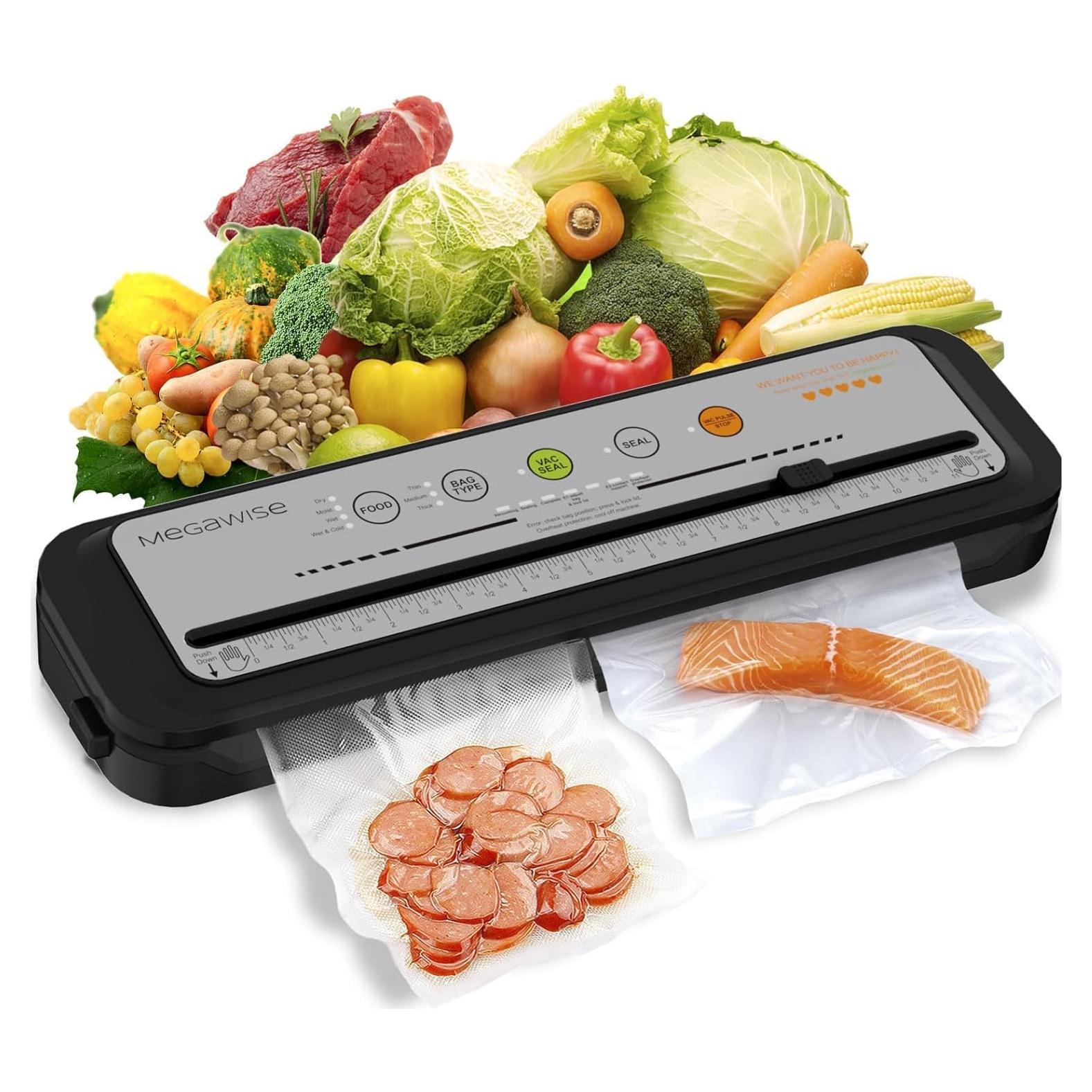 Máquina Selladora al Vacío MEGAWISE VS6621 Automática Gris