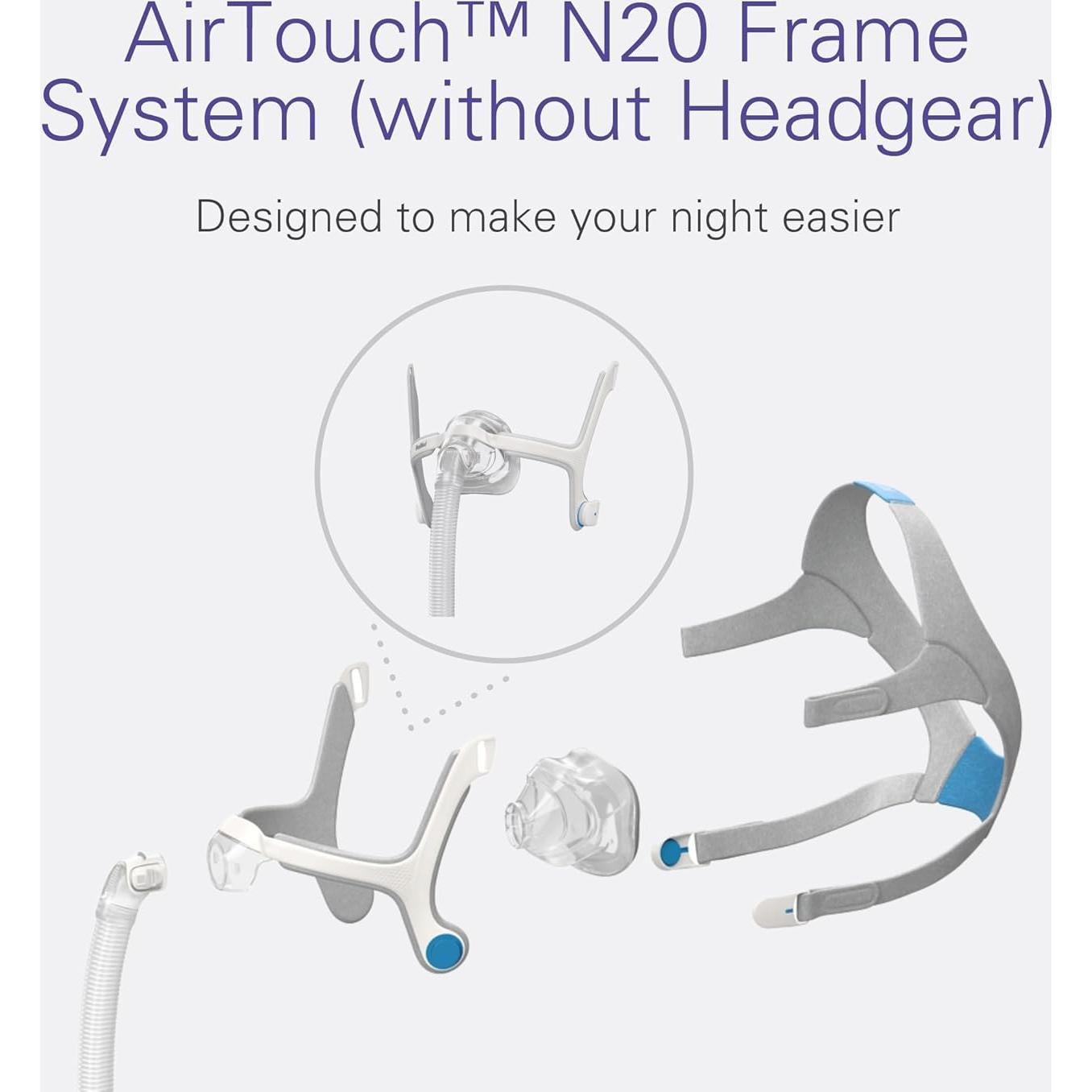 Máscara CPAP ResMed AirTouch N20 Cojín Nasal Pequeño