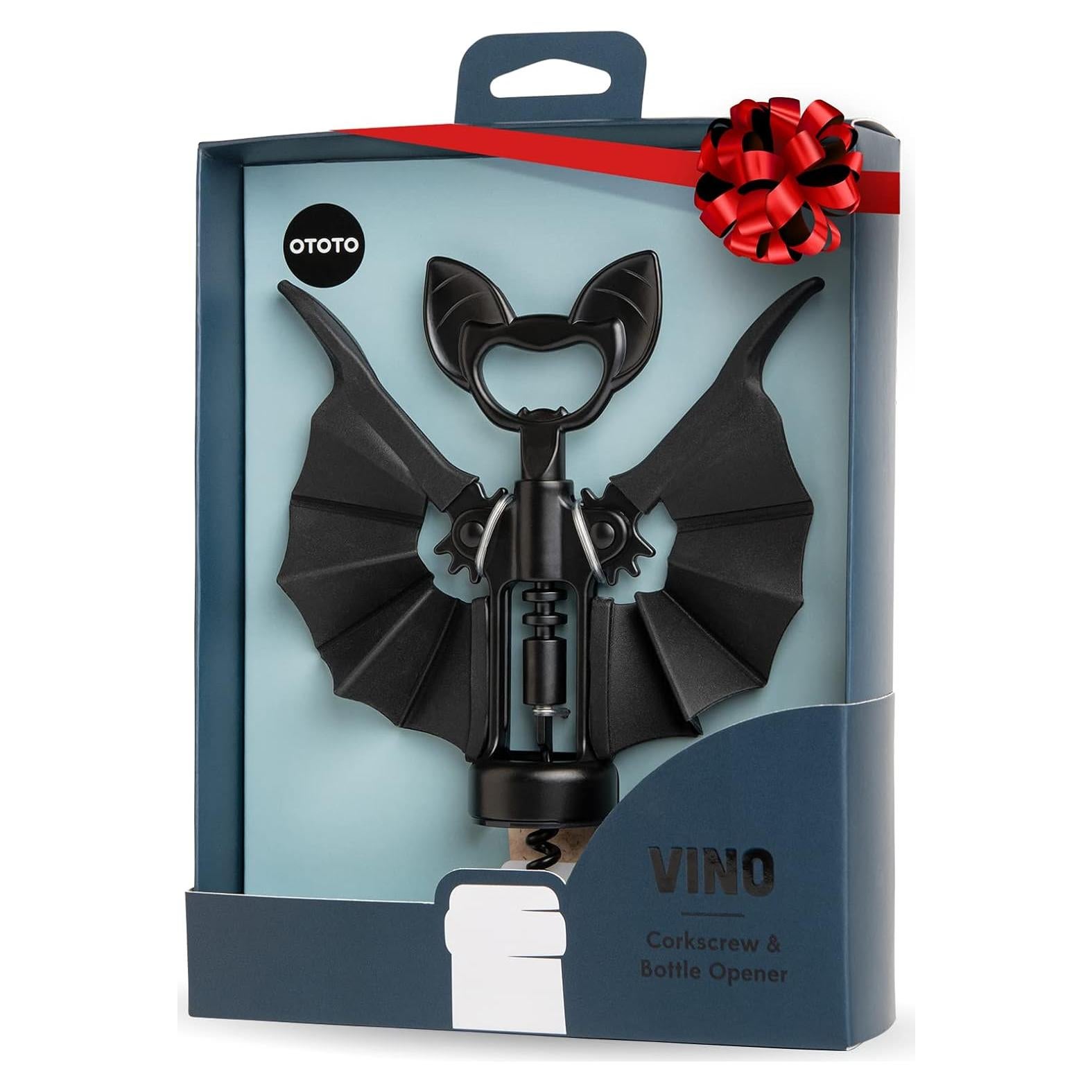 Sacacorchos Murciélago OTOTO 2-en-1, Accesorios de Vino
