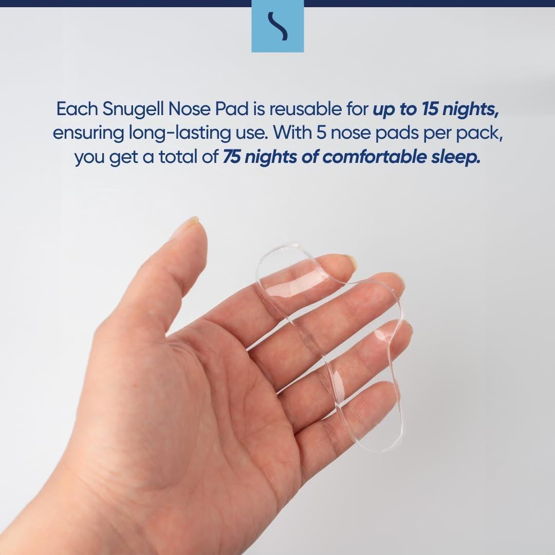 Almohadillas Nasales Snugell CPAP - Paquete de 5 Reutilizables