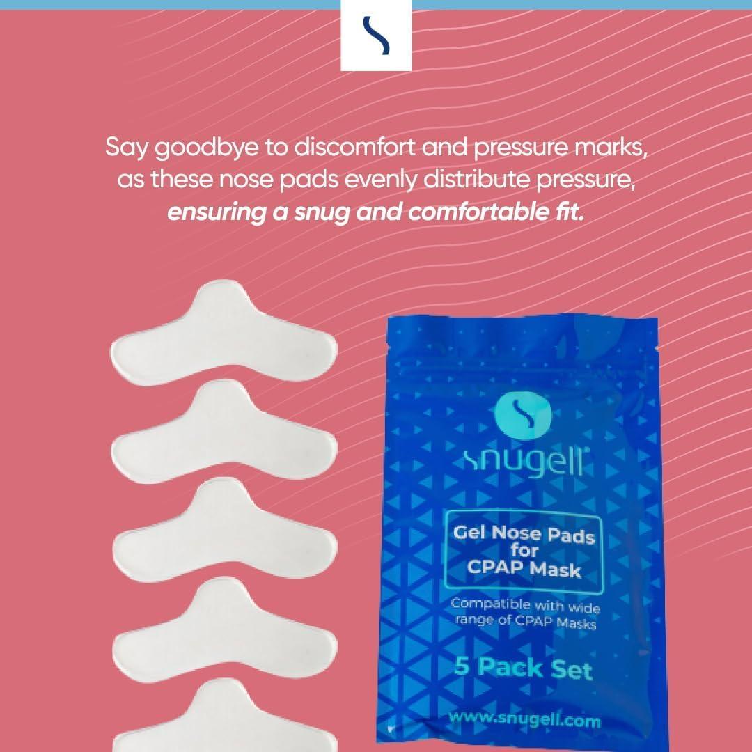 Almohadillas Nasales Snugell CPAP - Paquete de 5 Reutilizables