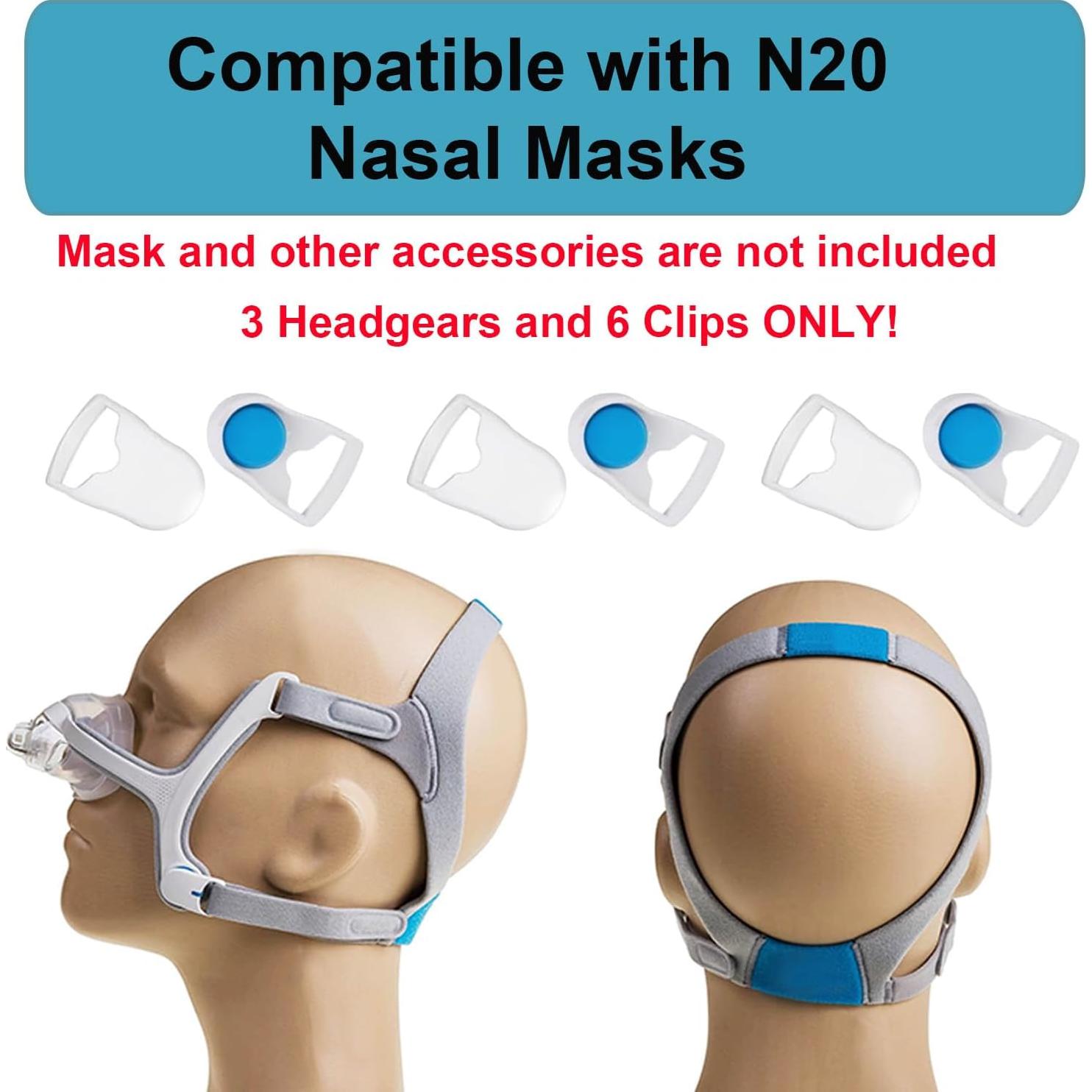 Correas de Reemplazo Resmed N20 - Paquete de 3 Medianas