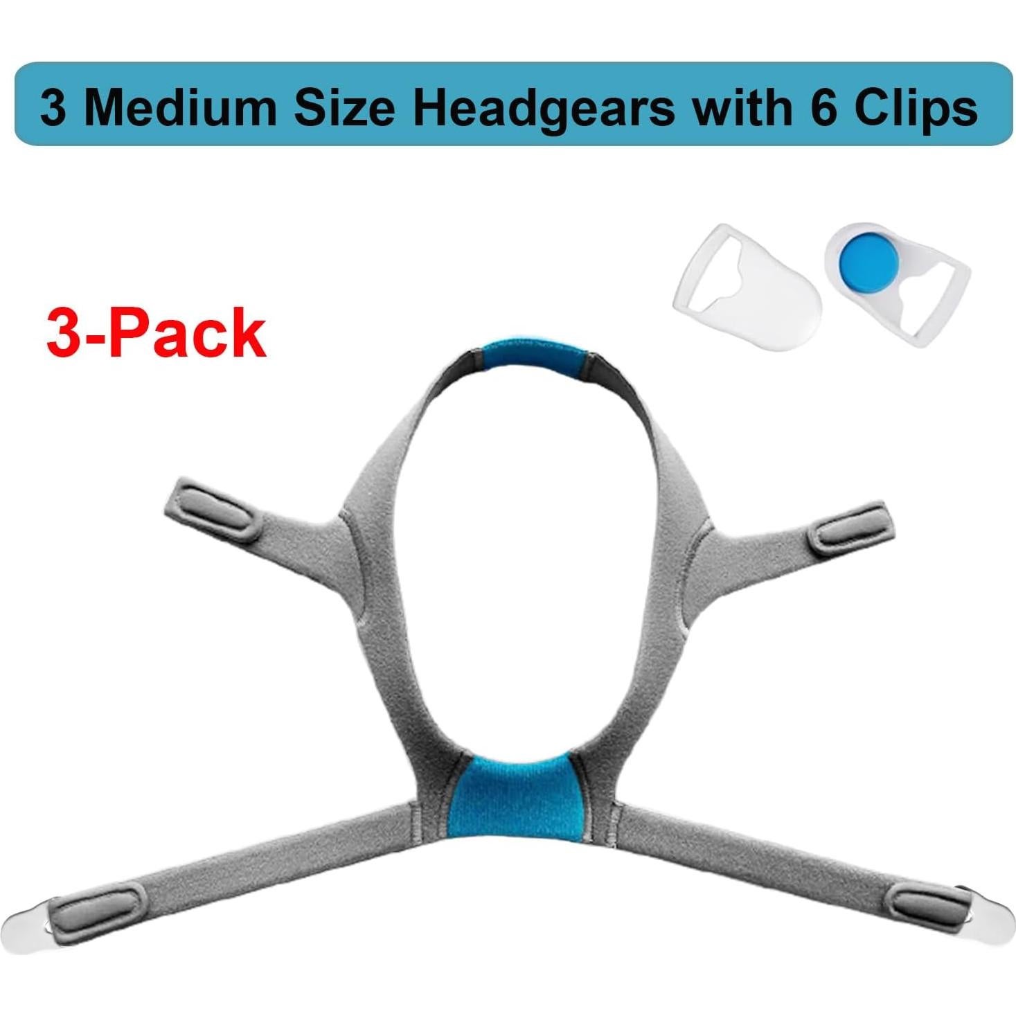 Correas de Reemplazo Resmed N20 - Paquete de 3 Medianas