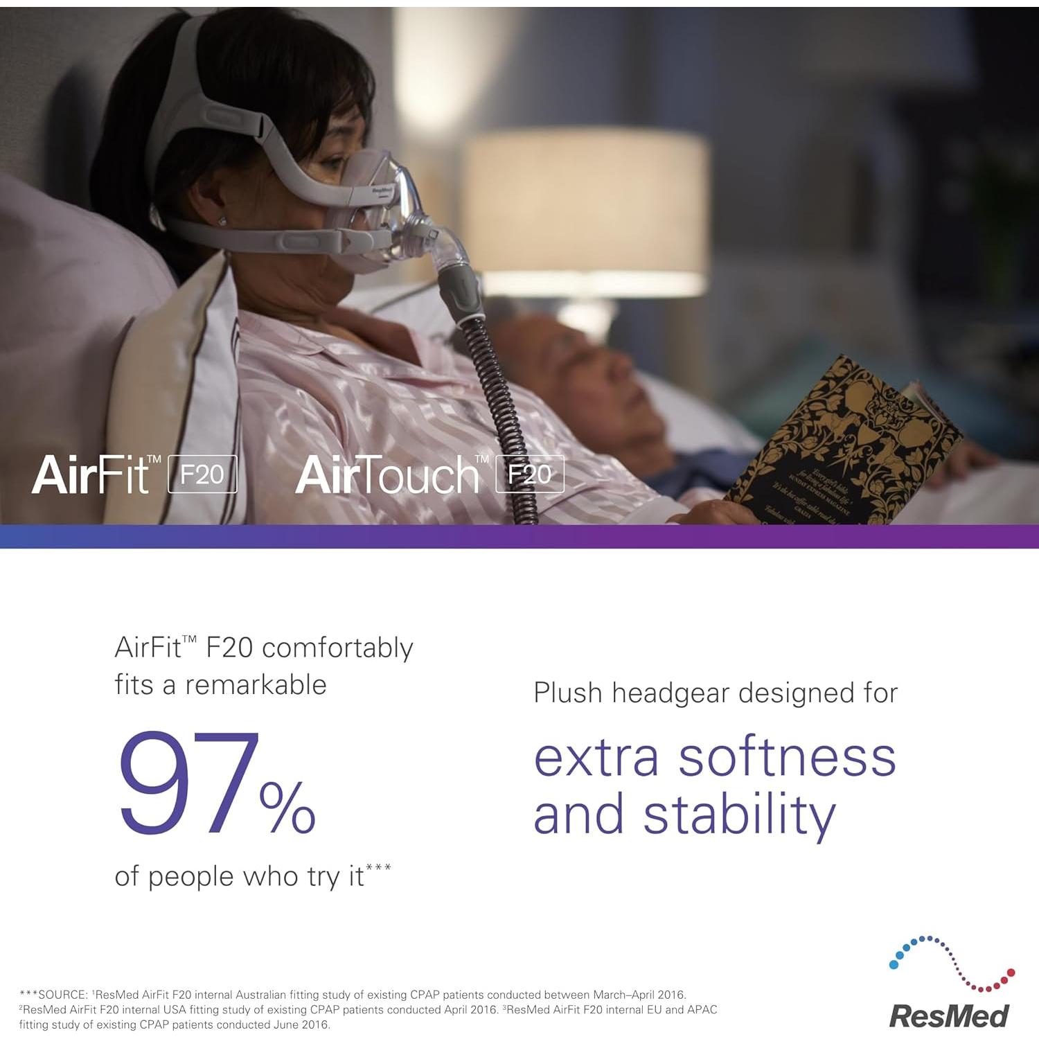 Correa de Reemplazo CPAP ResMed AirFit F20/AirTouch F20 - Azul