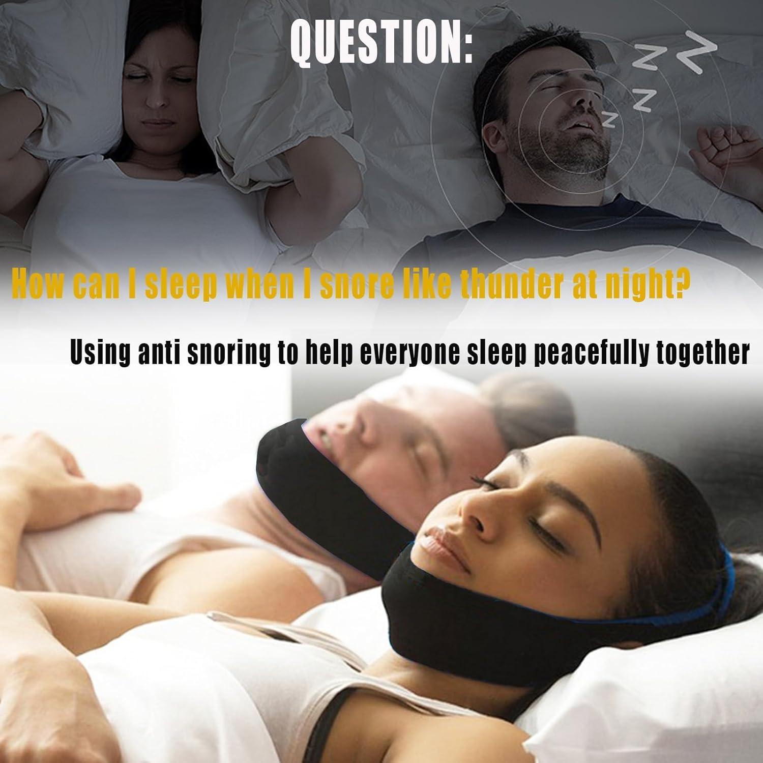 Correa de Mandíbula Airflow Zdiwond para Apnea del Sueño - 2 Piezas