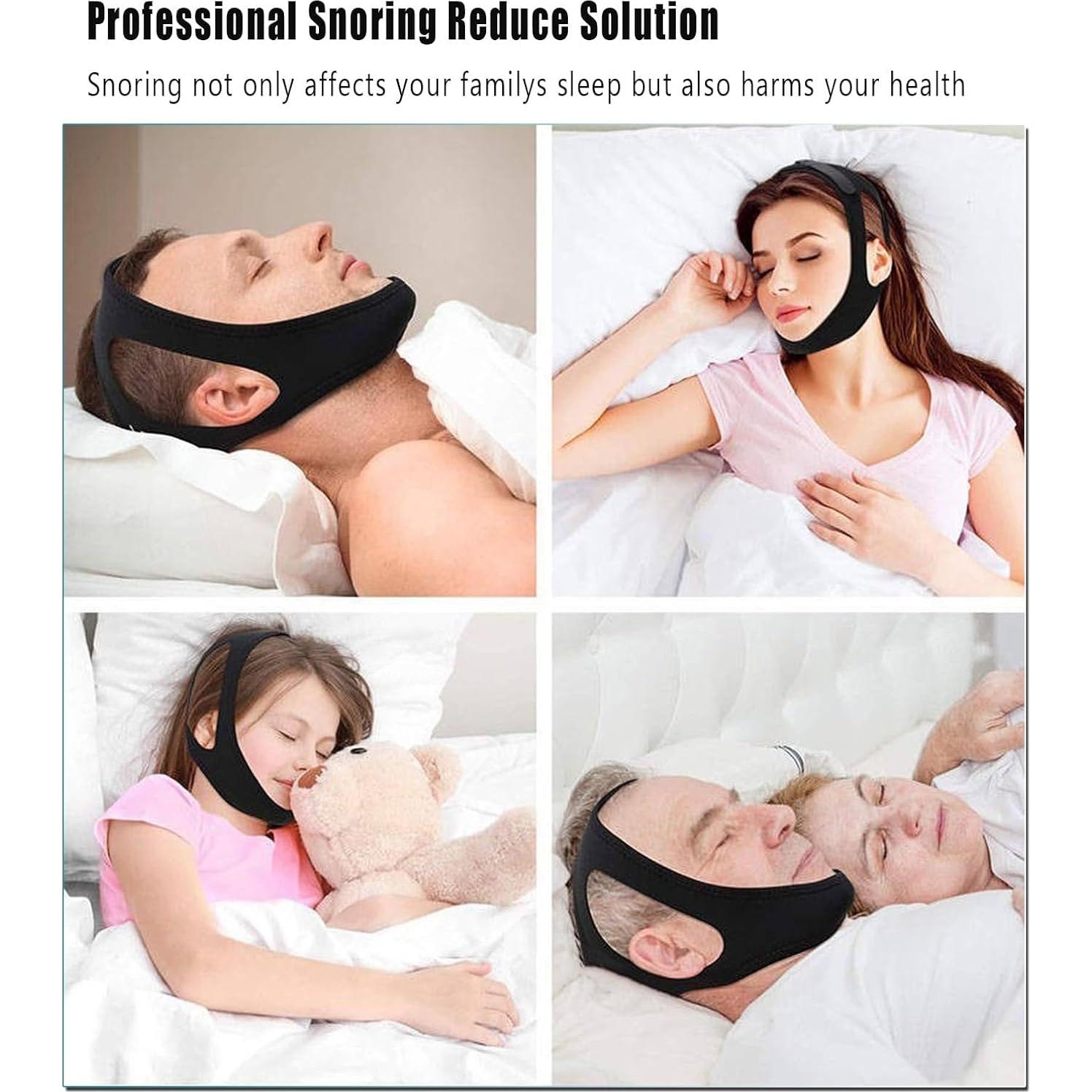 Correa de Mandíbula Airflow Zdiwond para Apnea del Sueño - 2 Piezas