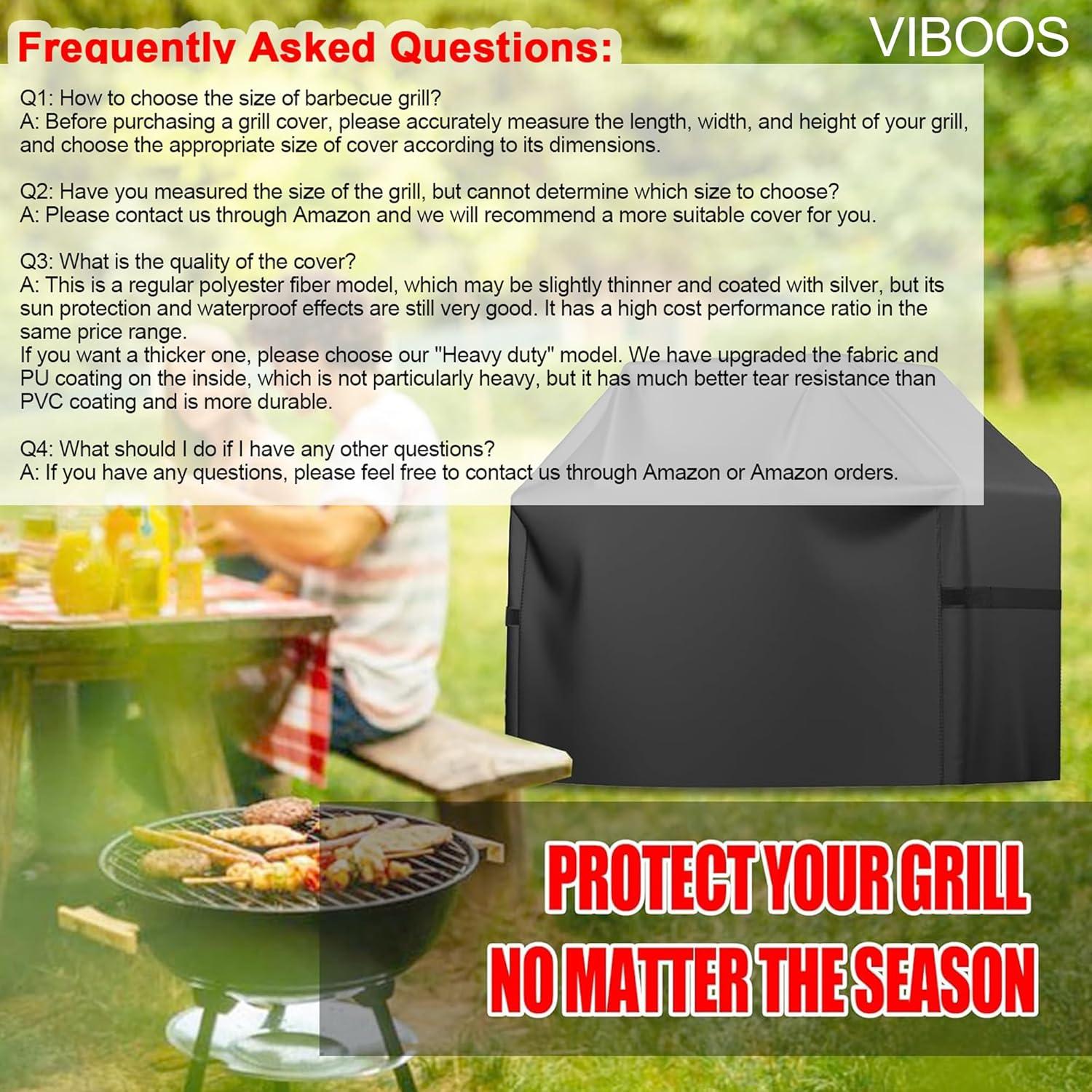 Funda para Parrilla VIBOOS 147 cm Impermeable y Resistente