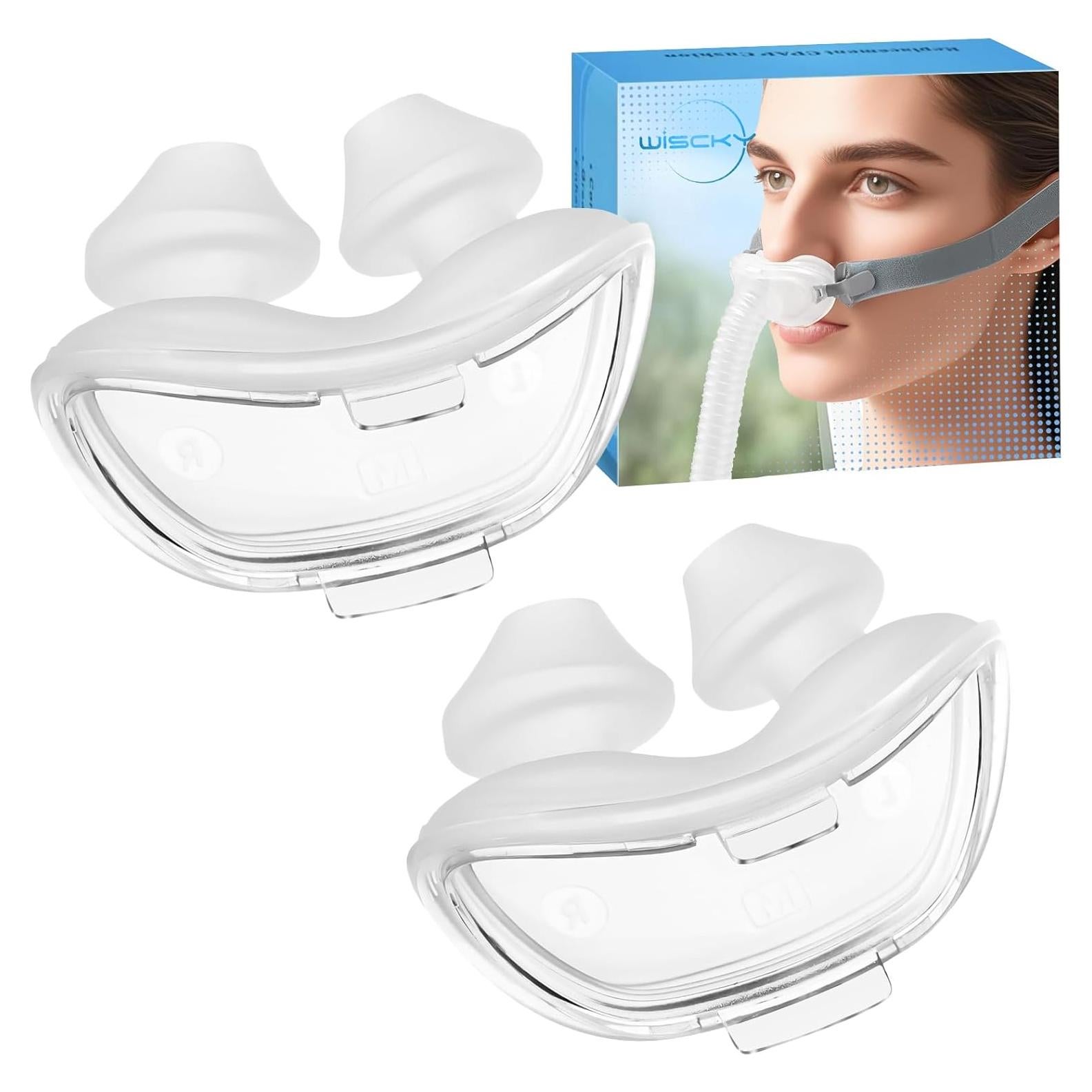 Nasal Pillow Cushion for AirFit P10 Medium - 2 Packs Optimized Comfort & Secure Seal Mask Cushions Compatible with Original Airfit P10 Frame, Replacement CPAP Supplies(M)