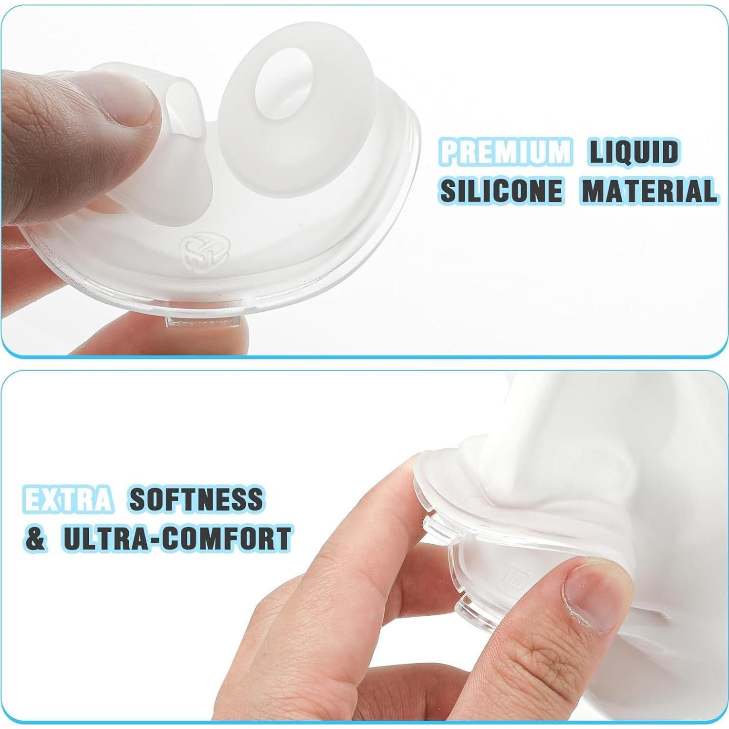 Nasal Pillow Cushion for AirFit P10 Medium - 2 Packs Optimized Comfort & Secure Seal Mask Cushions Compatible with Original Airfit P10 Frame, Replacement CPAP Supplies(M)