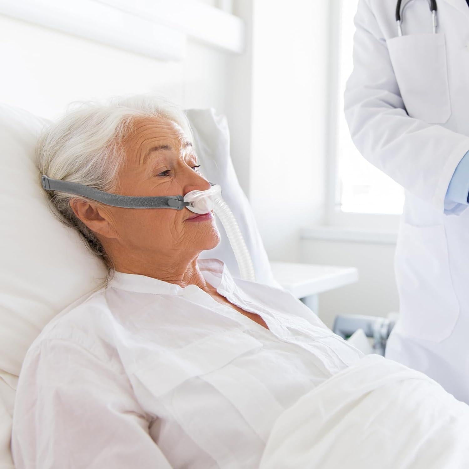 Nasal Pillow Cushion for AirFit P10 Medium - 2 Packs Optimized Comfort & Secure Seal Mask Cushions Compatible with Original Airfit P10 Frame, Replacement CPAP Supplies(M)