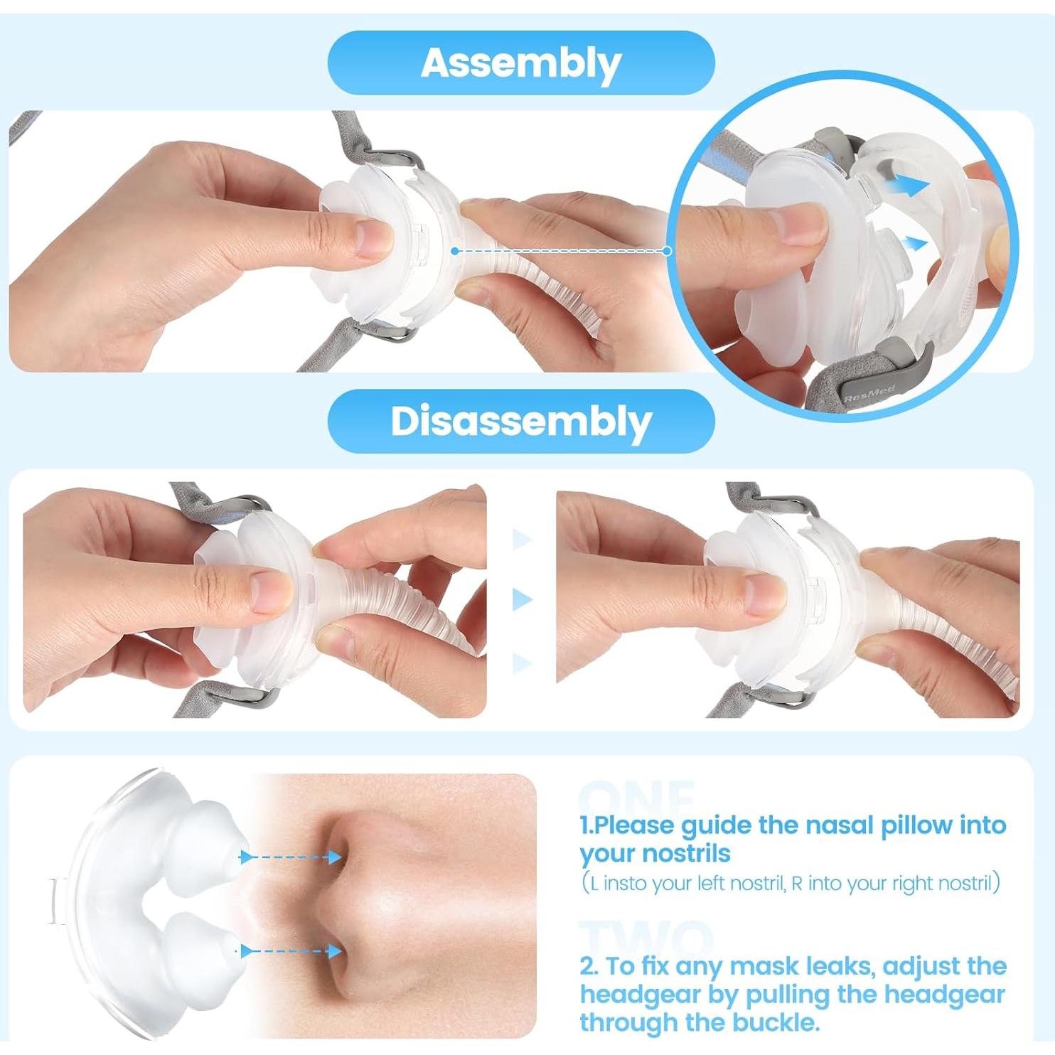 Repuestos Almohadilla Nasal AirFit P10 MAXMEDI - 2 Unidades