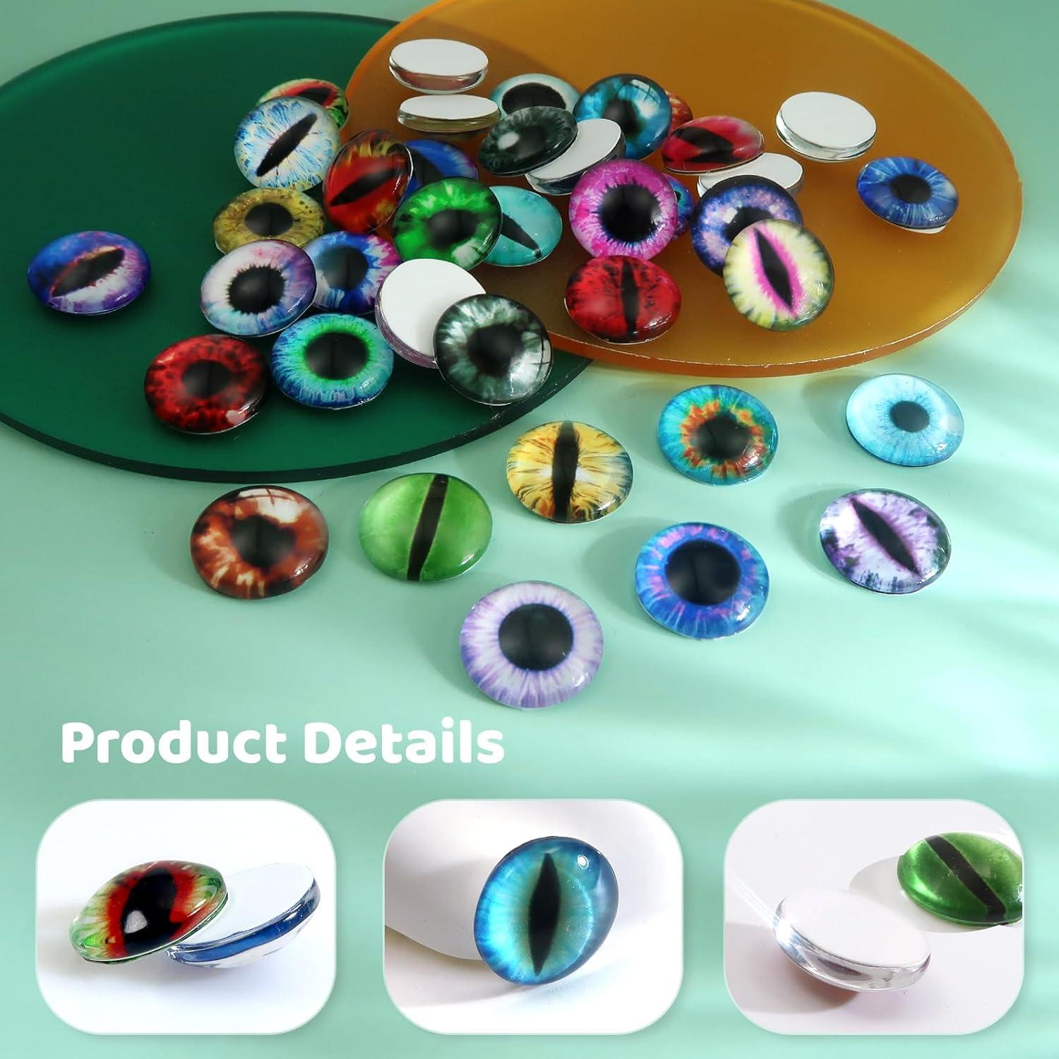 Ojos de Dragón de Vidrio TOAOB 100pcs 8mm Manualidades DIY