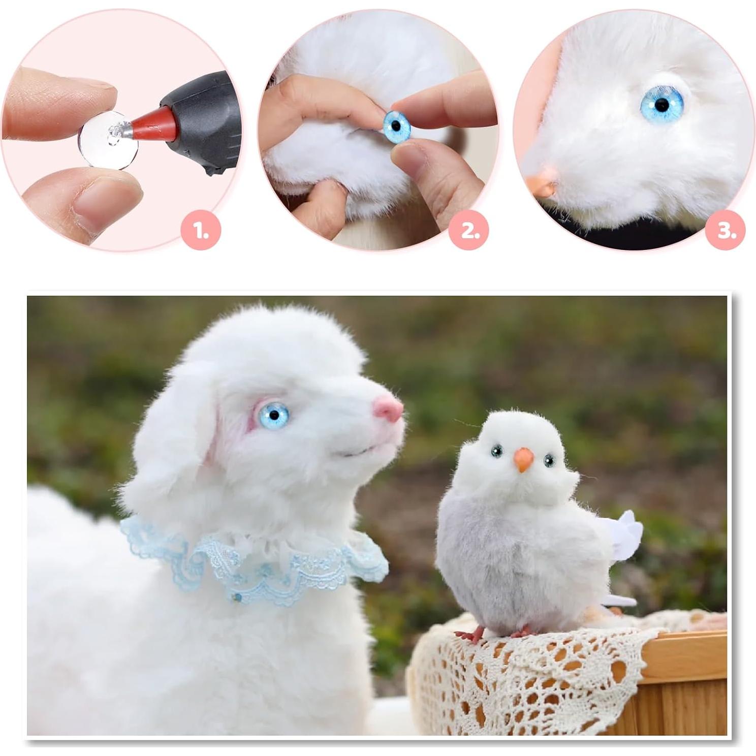 Ojos de Dragón de Vidrio TOAOB 100pcs 8mm Manualidades DIY