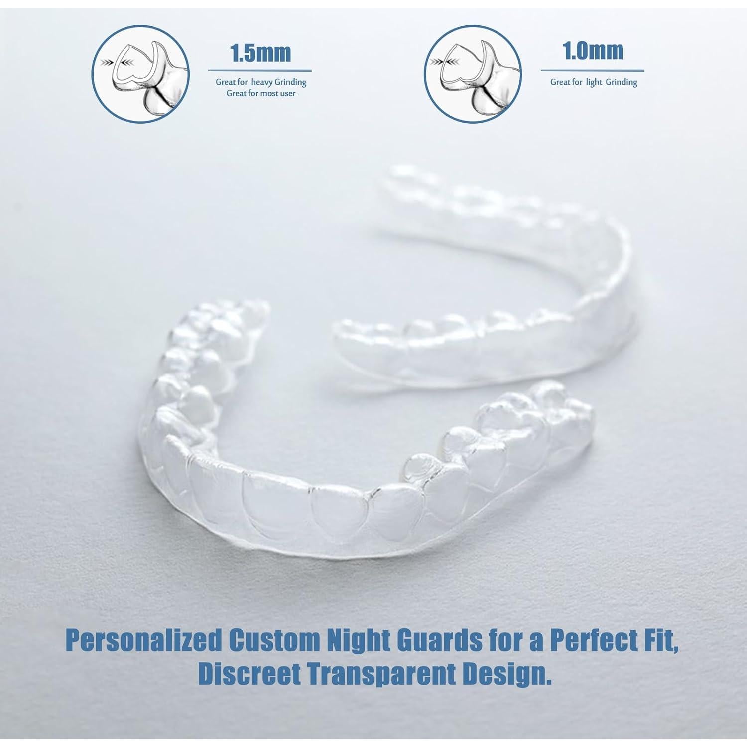 2 Protectores Nocturnos Personalizados Qiivosm para Bruxismo