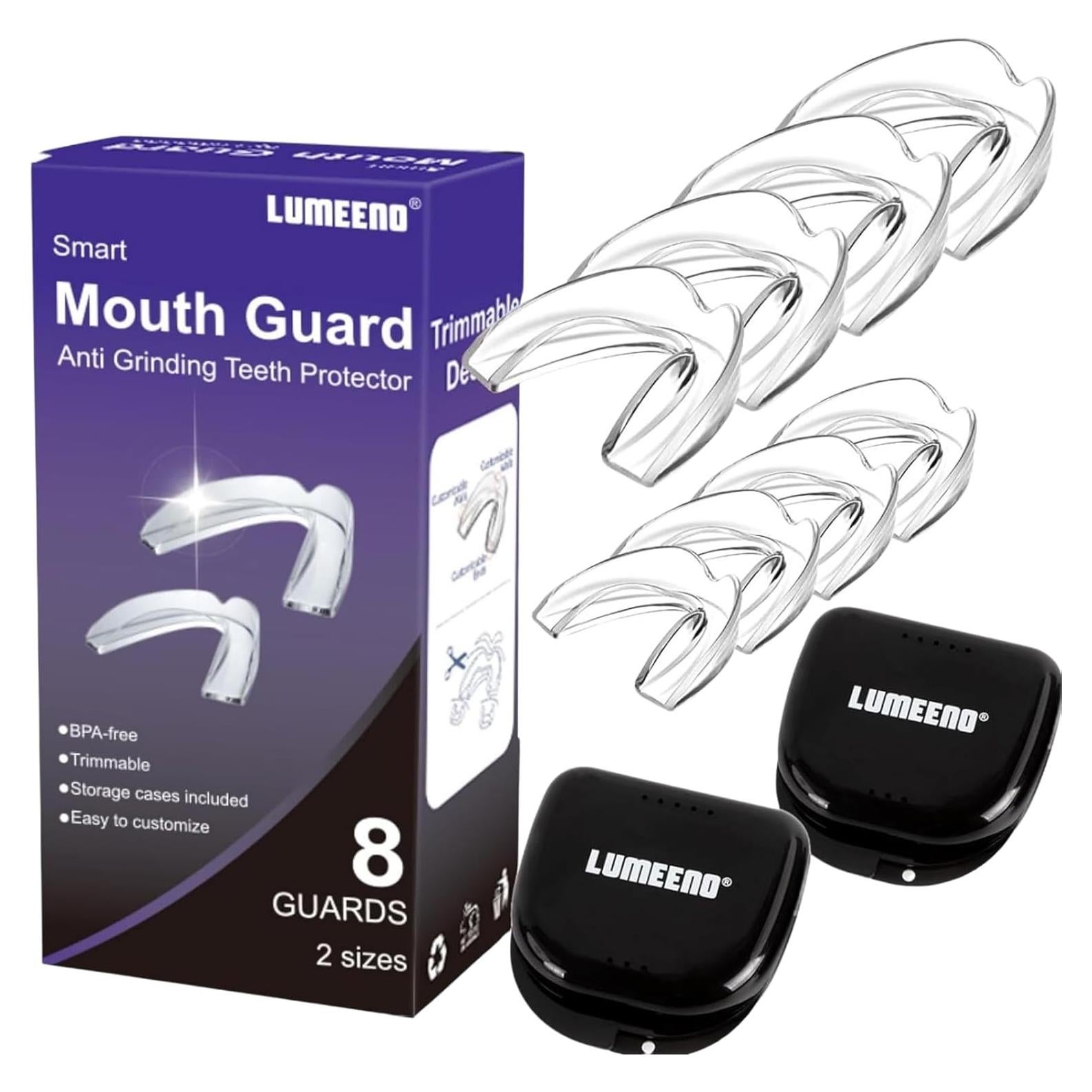 Protector Bucal Lumeeno para Rechinar Dientes - 8 Piezas