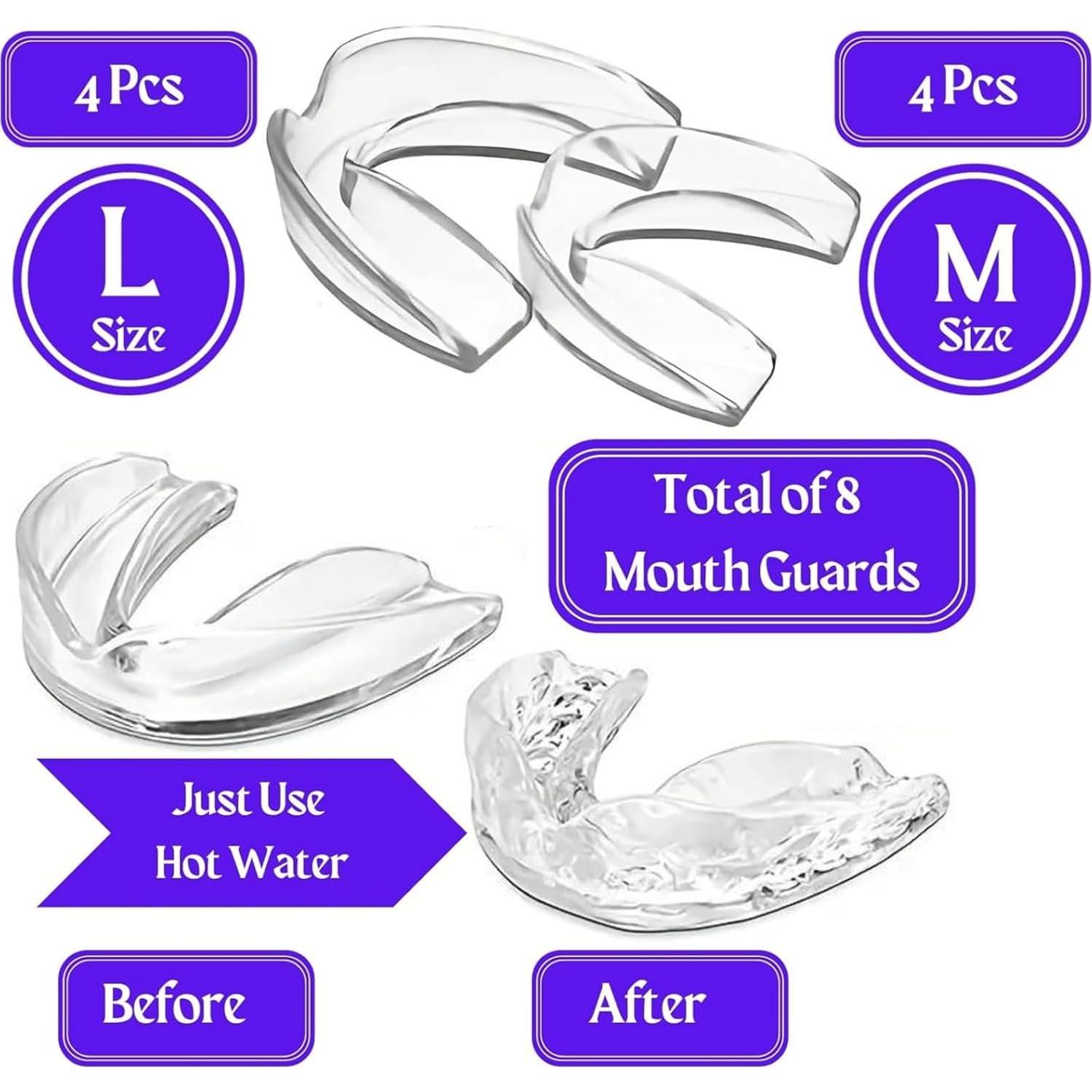 Protector Bucal Lumeeno para Rechinar Dientes - 8 Piezas