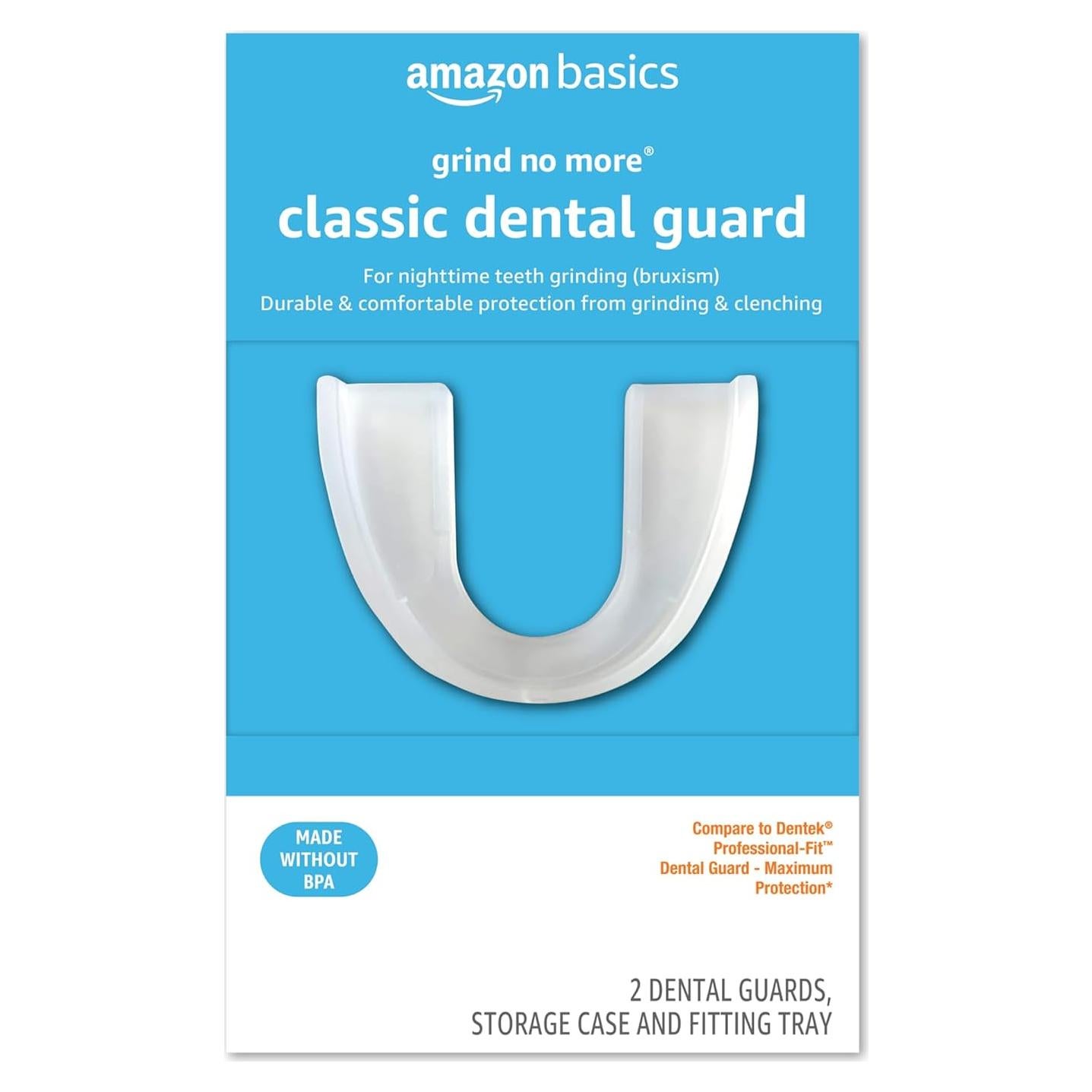 Protectores Dentales Amazon Basics 2 Piezas Ajustables