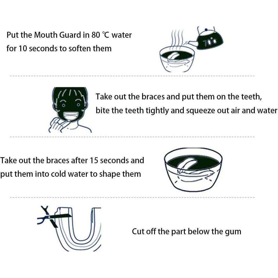 Protector Bucal Nocturno SAMOKA 4 PCS Ajustable 80g