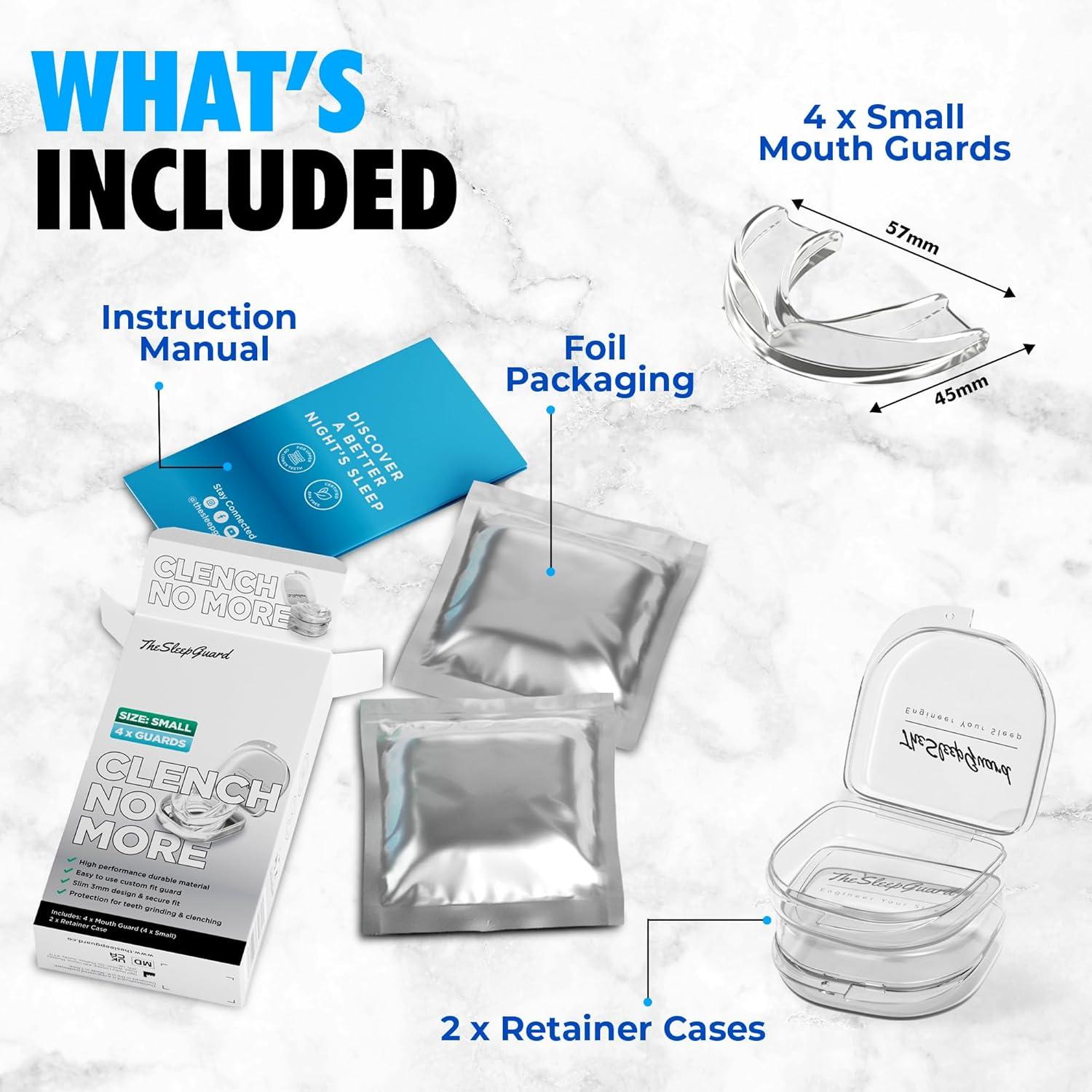 Protector Bucal Clench No More para Bruxismo - 4 Unidades