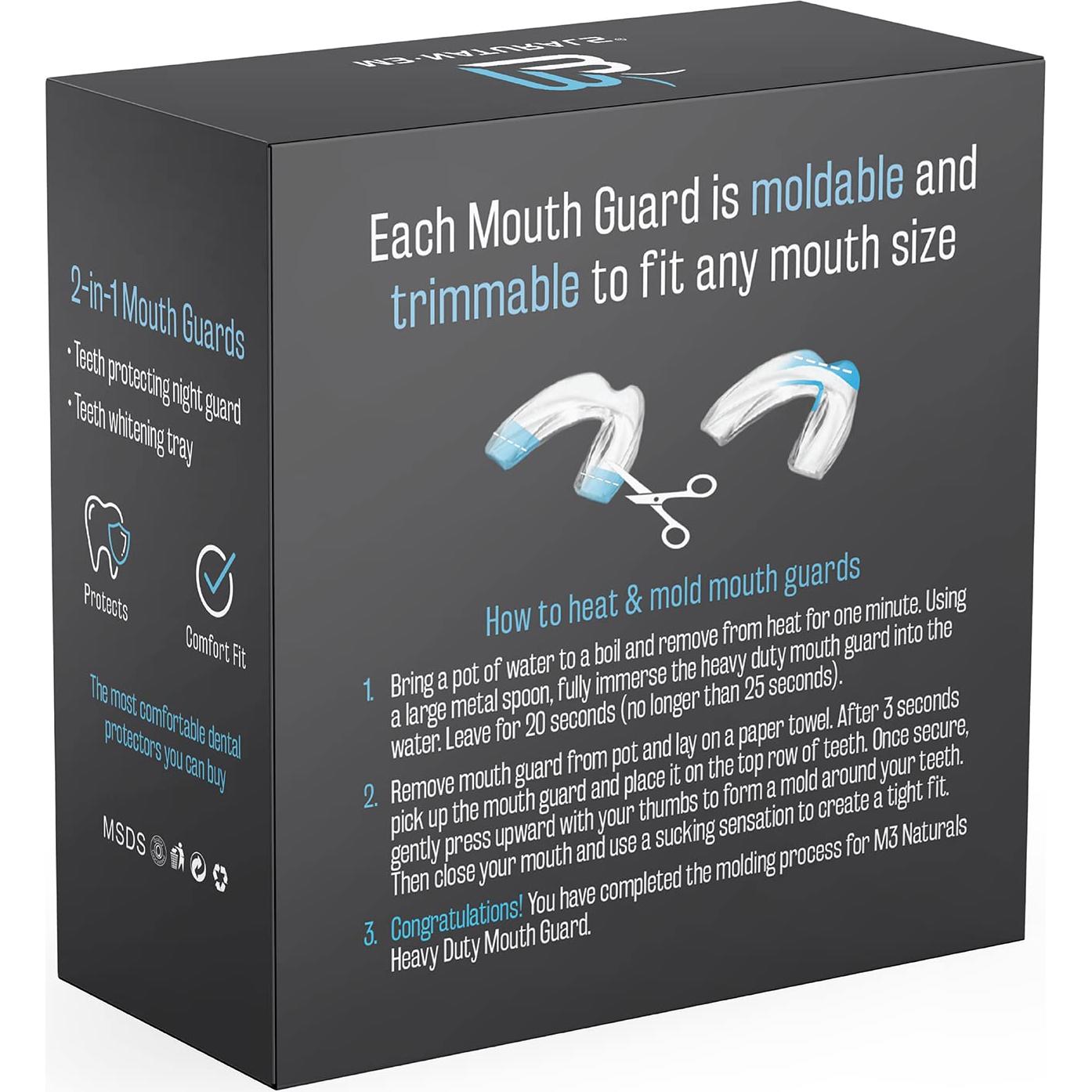 Protector Bucal M3 Naturals para Bruxismo y Apretar Dientes